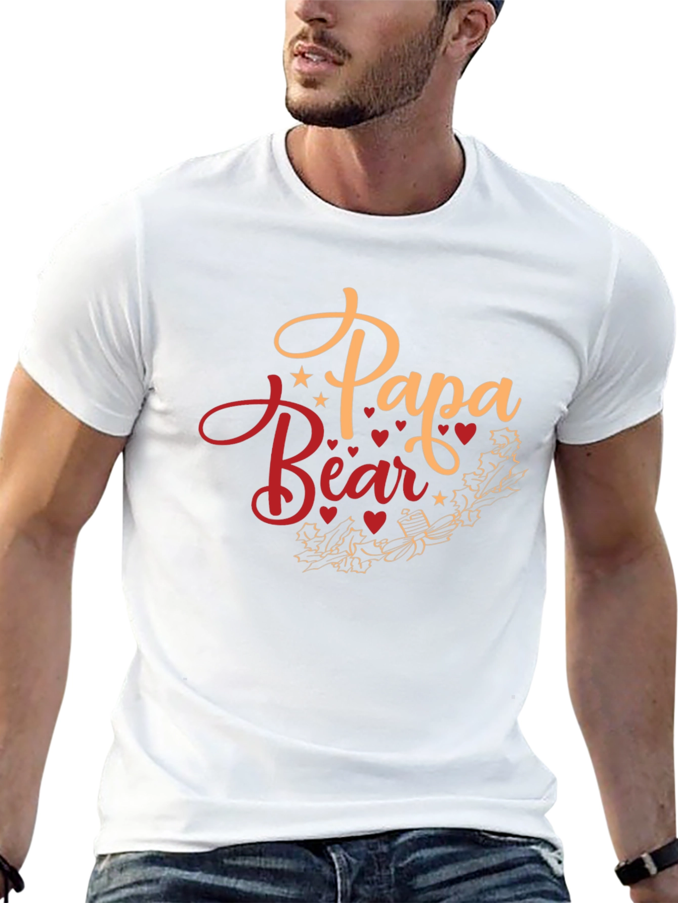 Papa Bear Graphic T-Shirt - Fathers Day Gift