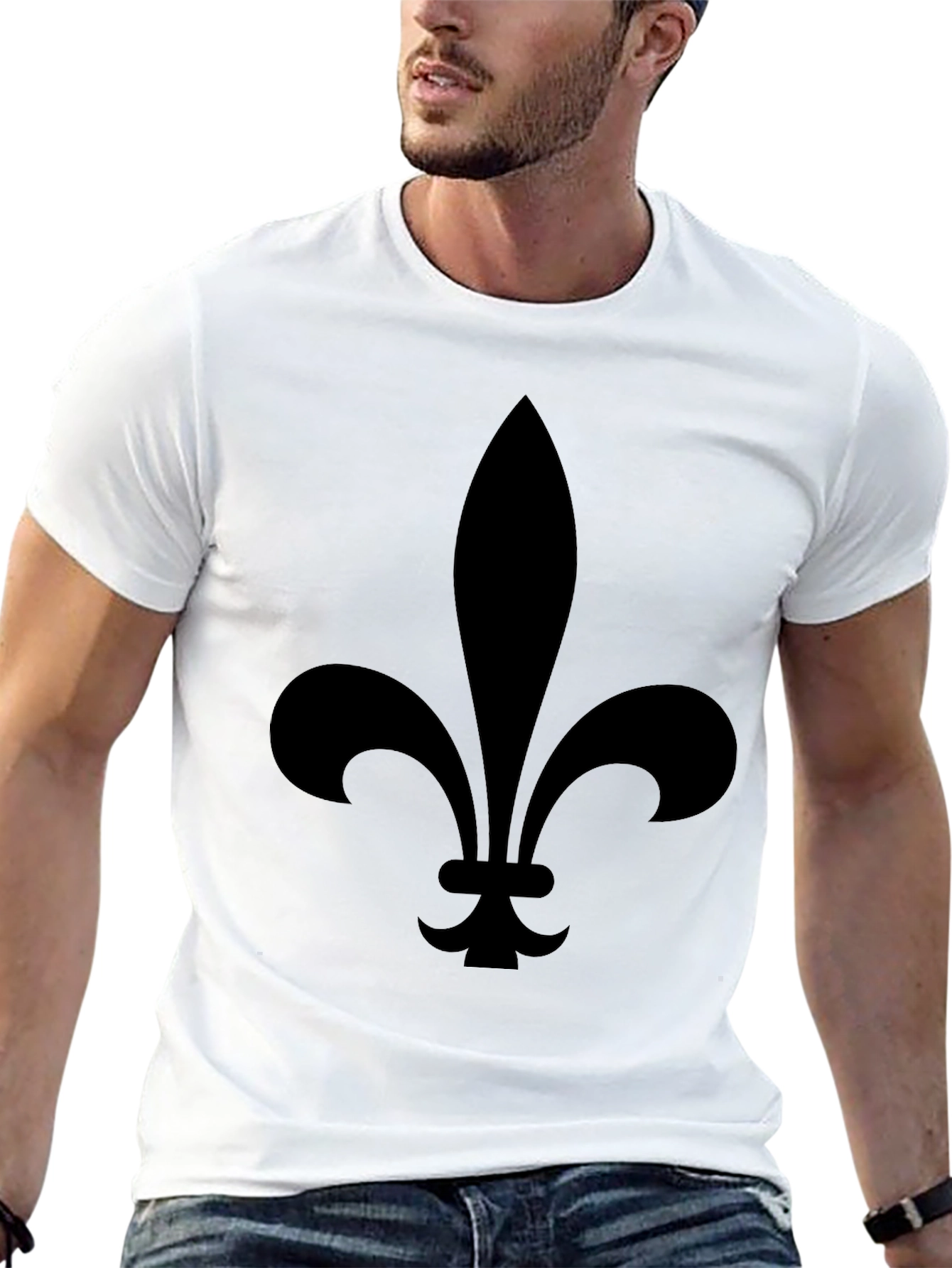 Fleur-de-lis Graphic Black T-Shirt