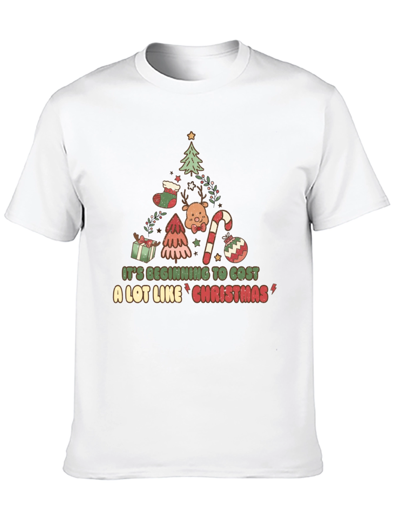 Funny Christmas T-Shirt - Its Beginning to Cost
