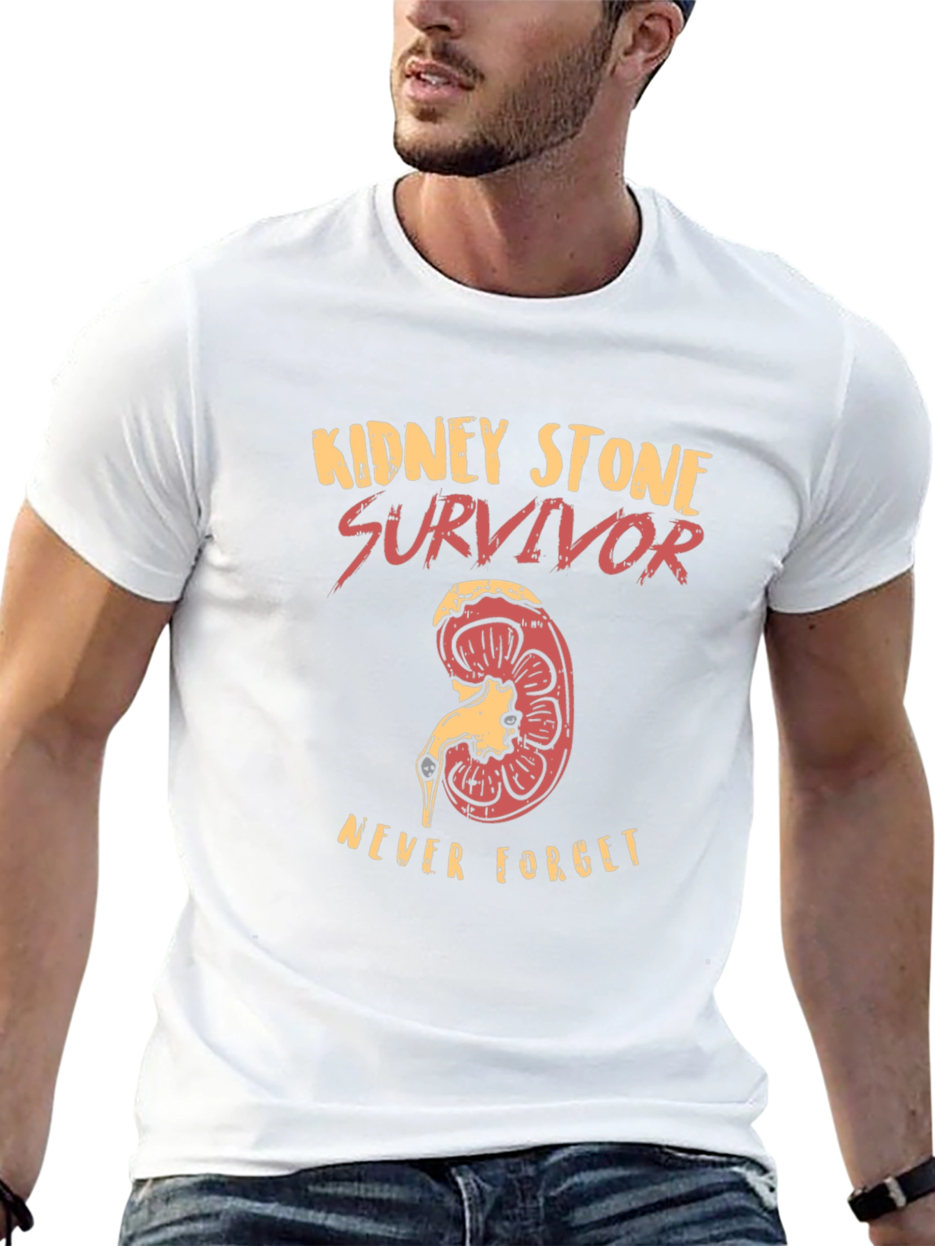 Kidney Stone Survivor T-Shirt - Never Forget!