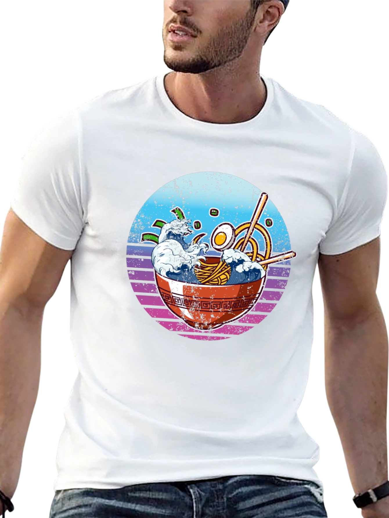 Ramen Wave T-Shirt - Unique Graphic Tee