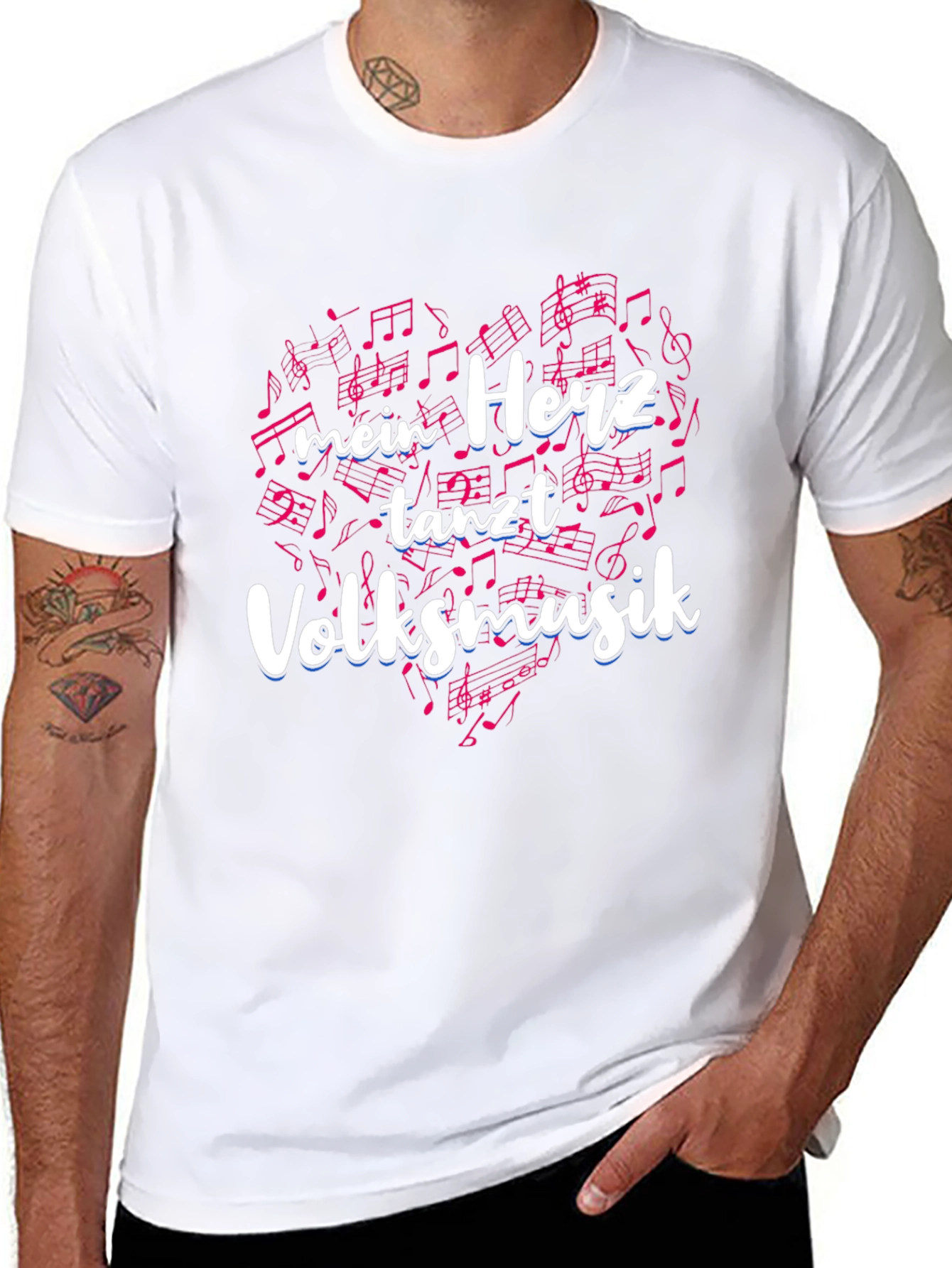 Mein Herz Tanzt Volksmusik T-Shirt