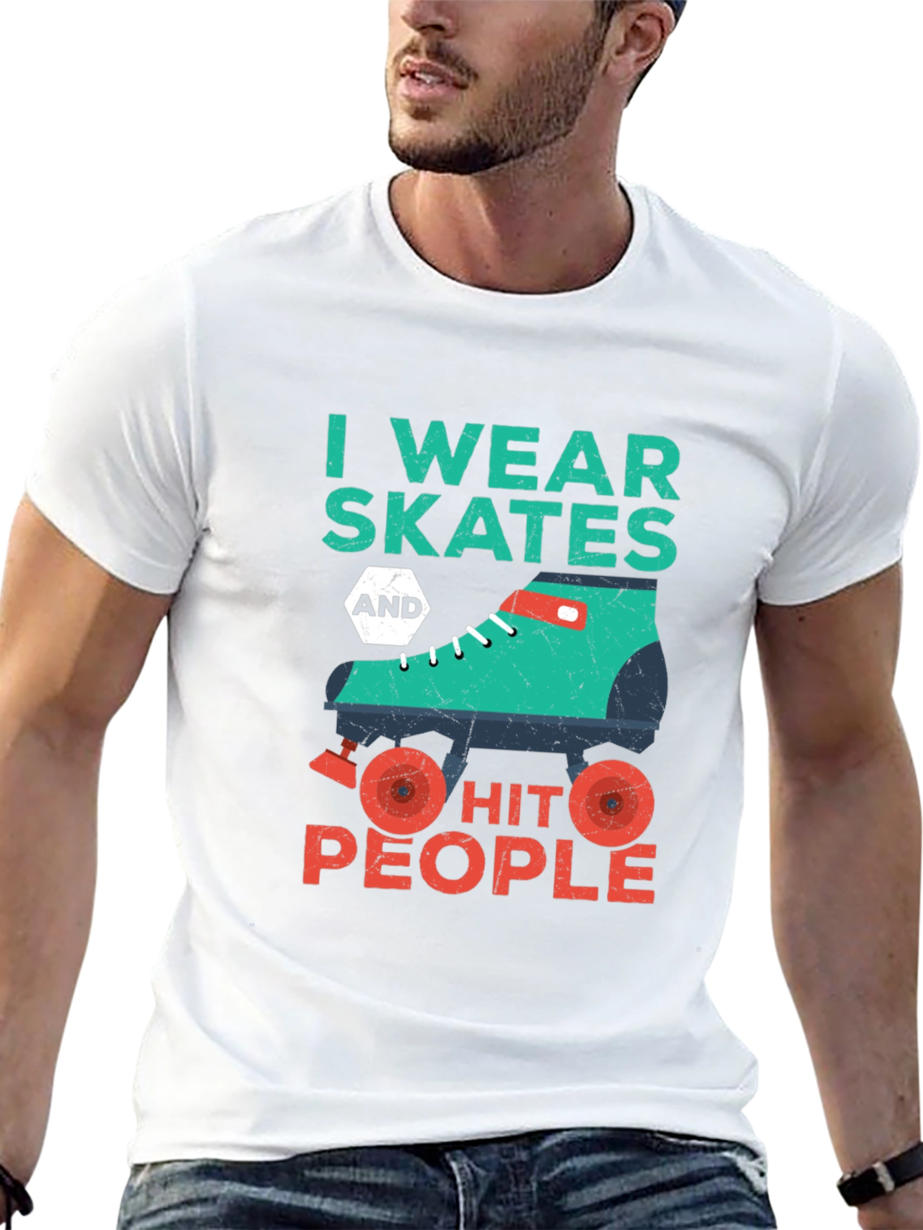 I Wear Skates and Hit People T-Shirt