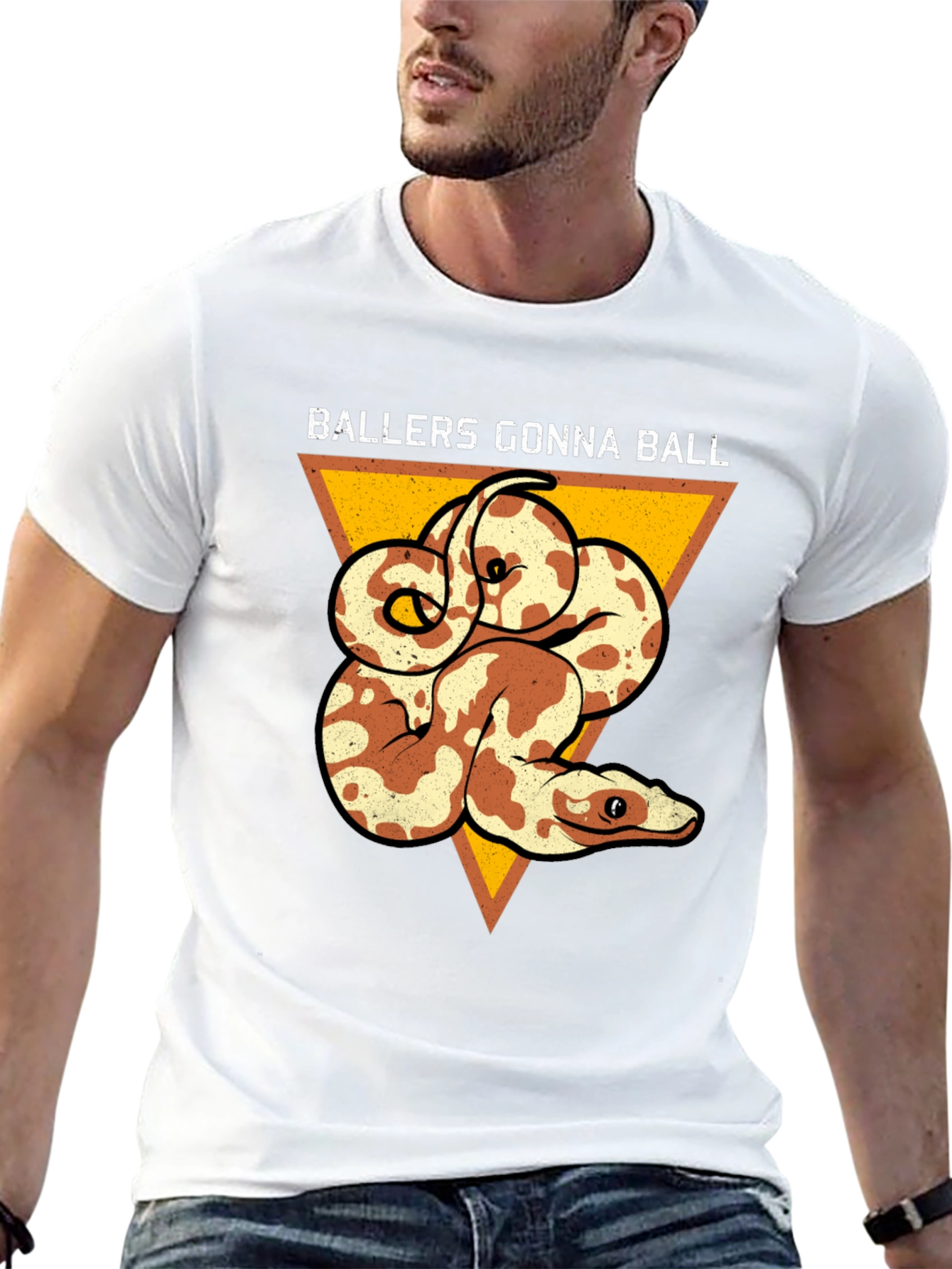 Ballers Gonna Ball Snake Graphic Tee