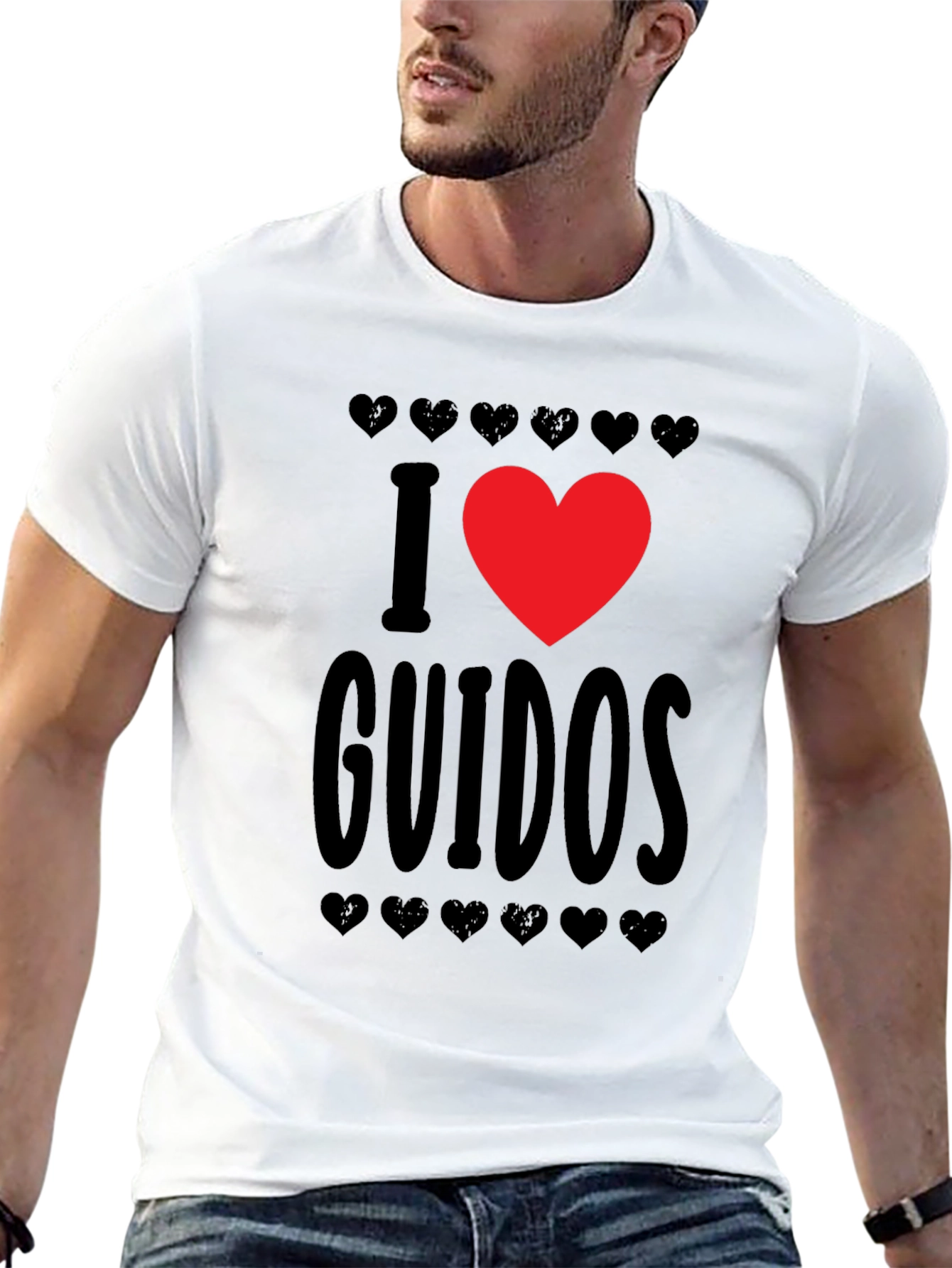 I Heart Guidos Graphic Tee - Black