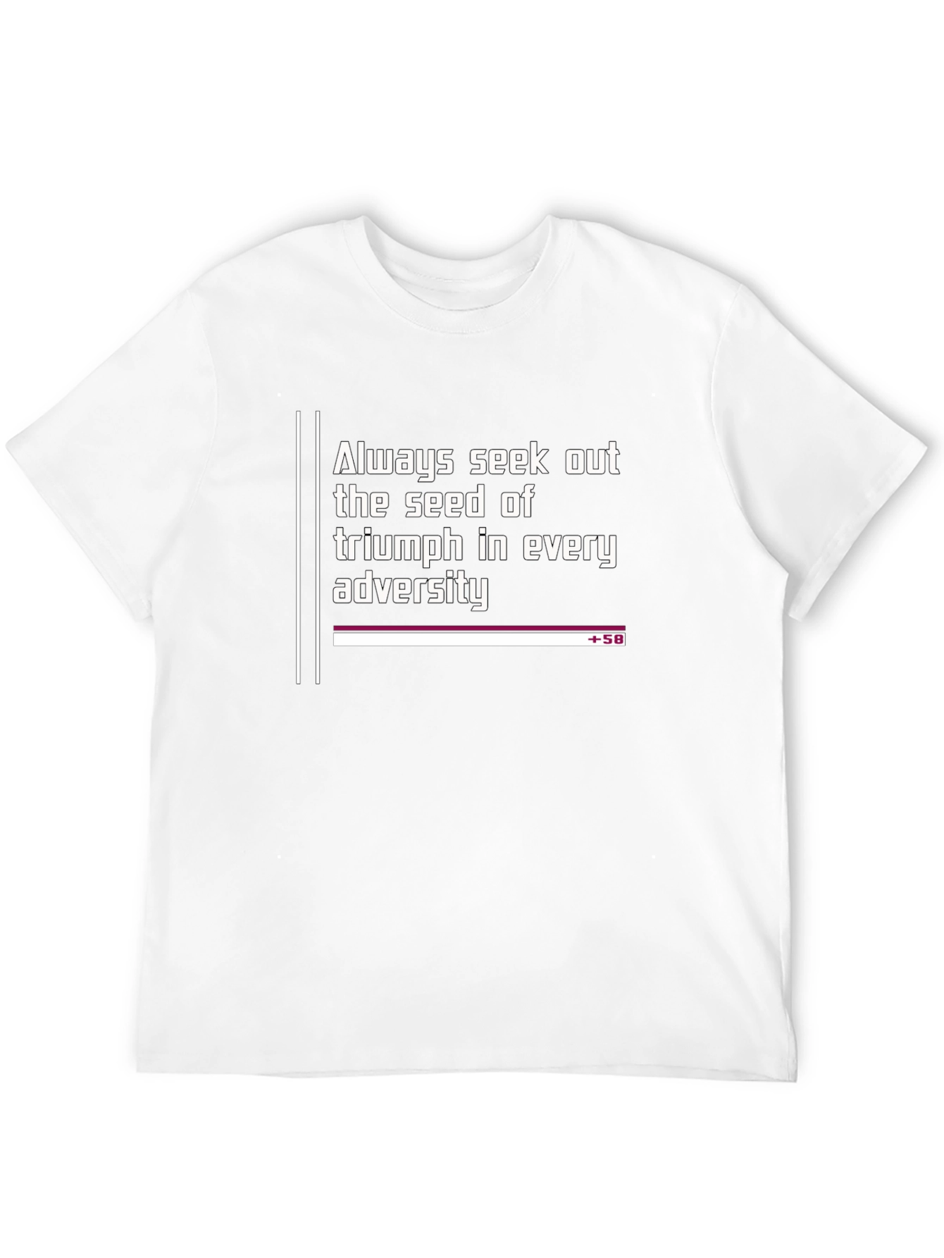 Inspirational Black T-Shirt - Seek Triumph