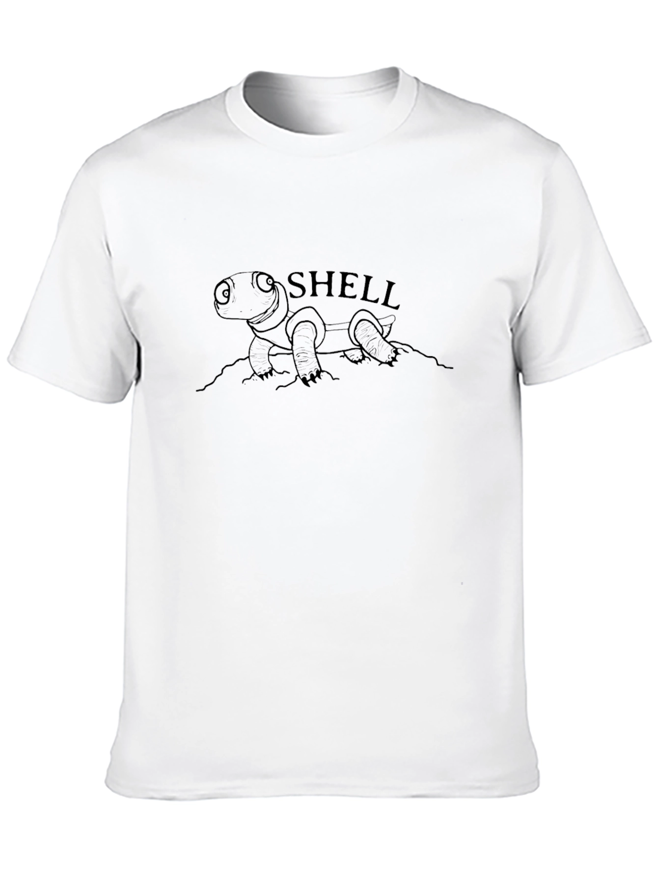 Shell Turtle Graphic Tee - Comfortable Black T-Shirt