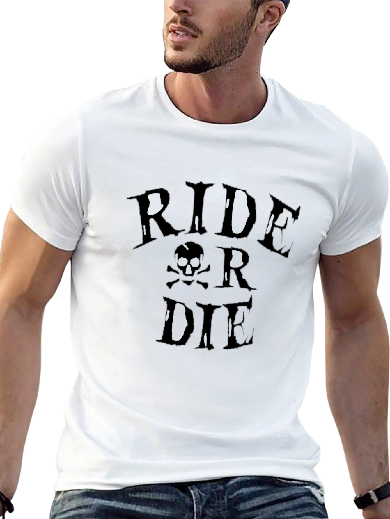 Ride or Die Graphic T-Shirt - Biker Style