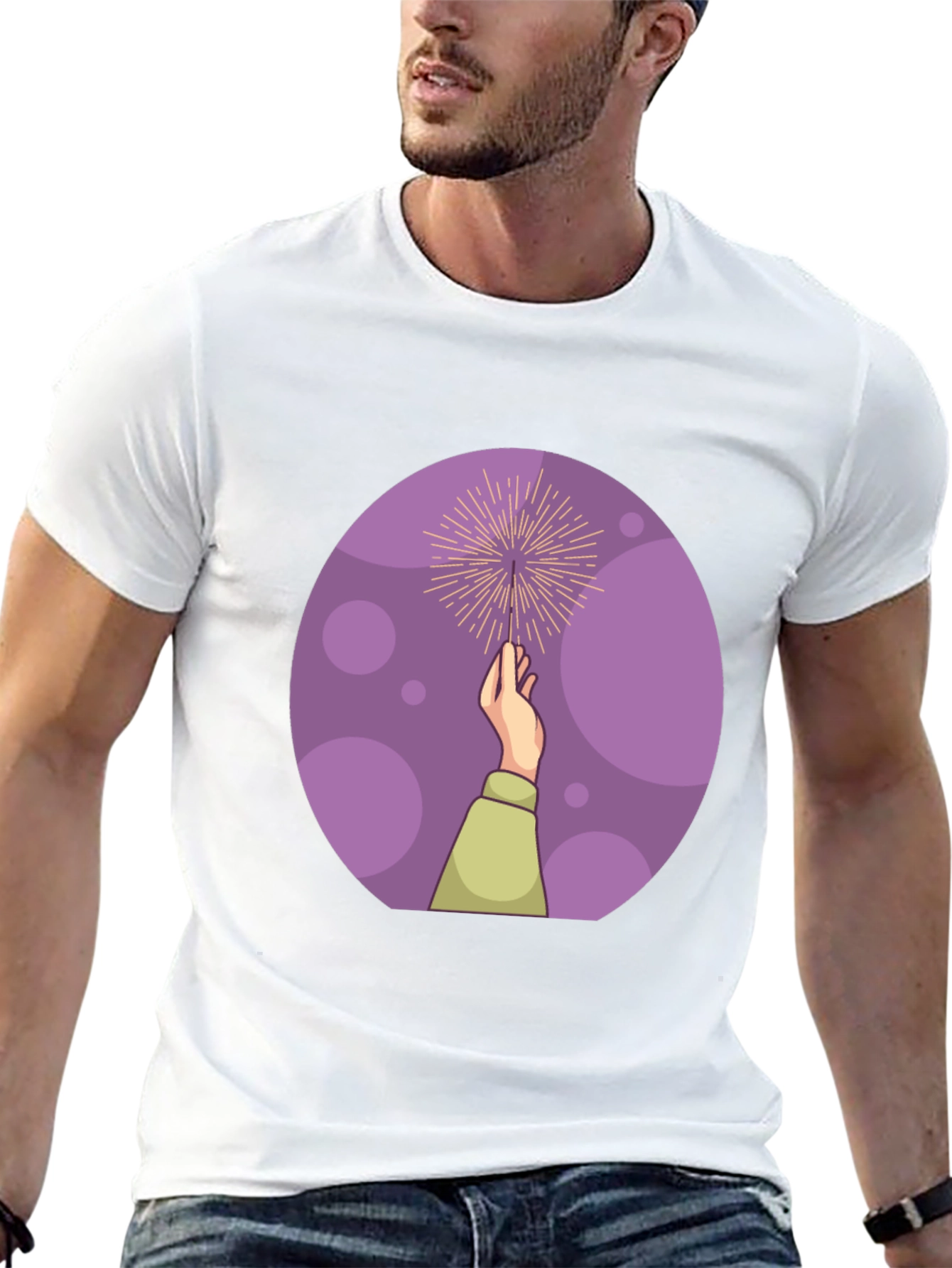 Sparkler Hand Graphic Tee