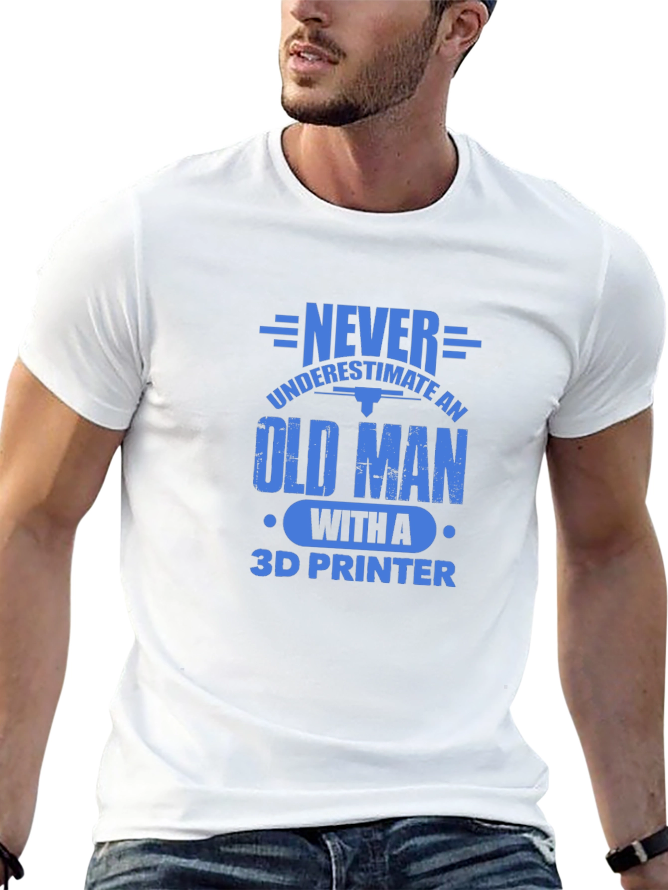 Never Underestimate Old Man T-Shirt