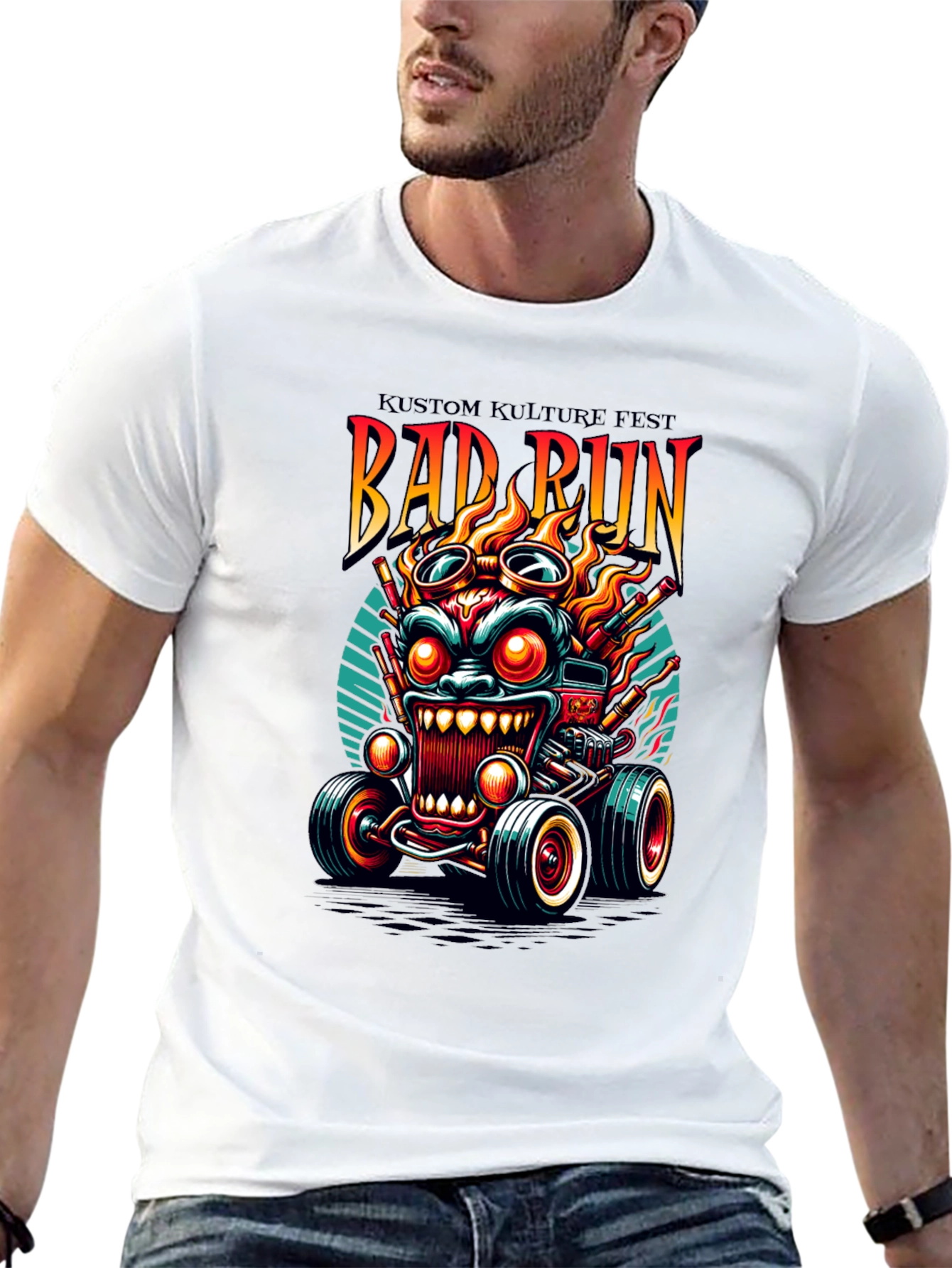 Kustom Kulture Fest Bad Run Graphic Tee
