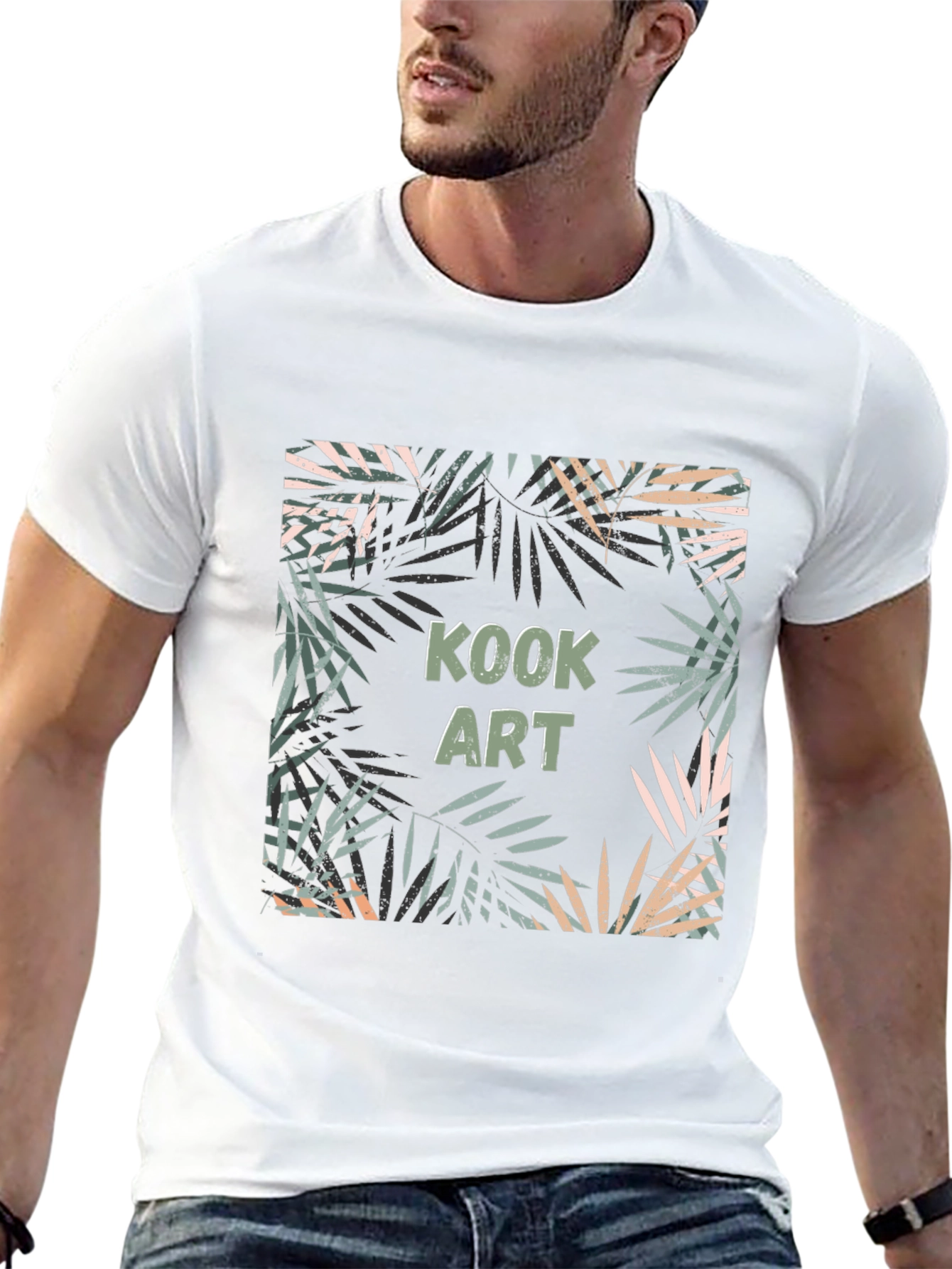Kook Art Graphic Print Black T-Shirt