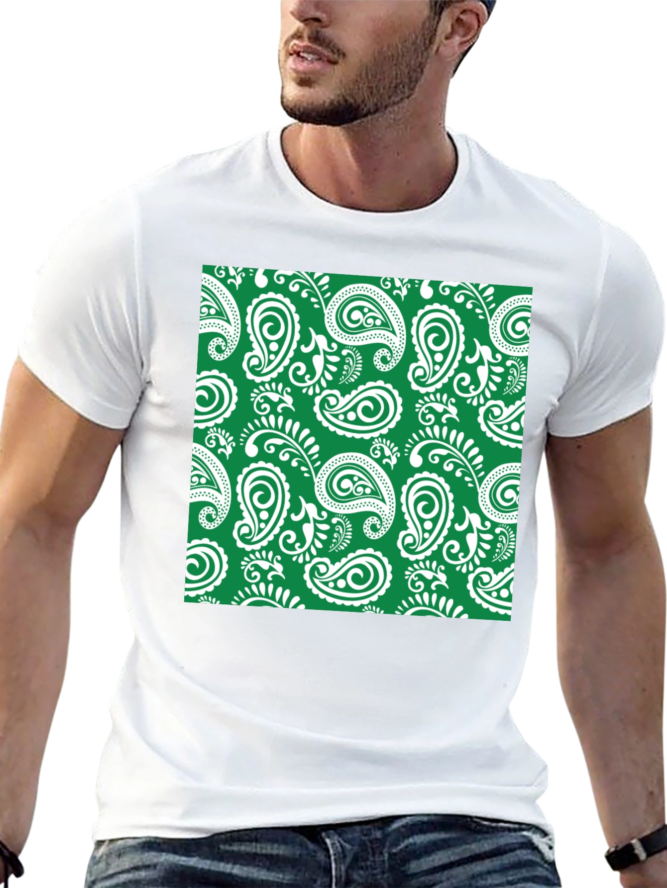 Stylish Paisley Print T-Shirt