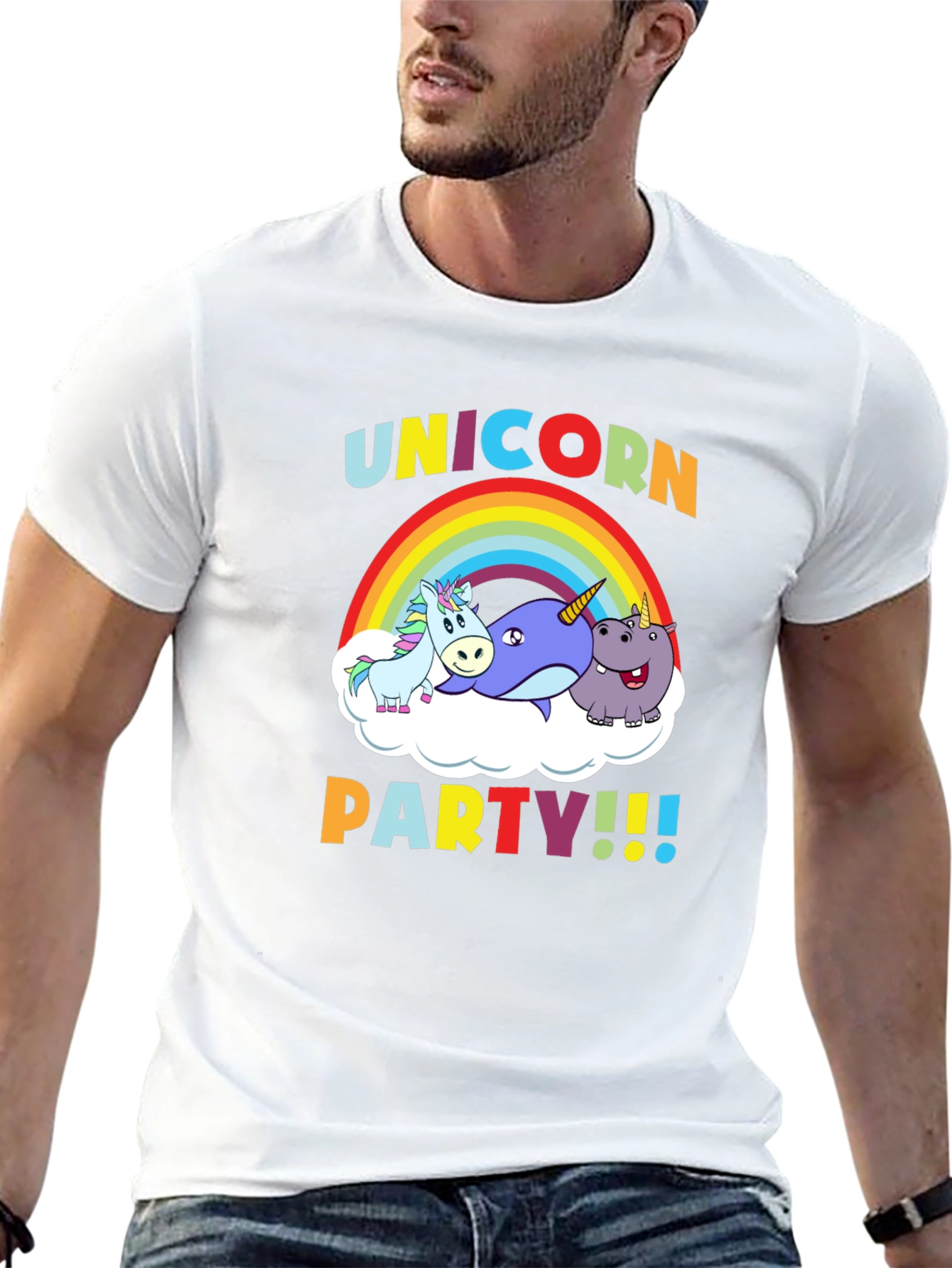 Unicorn Party Graphic T-Shirt