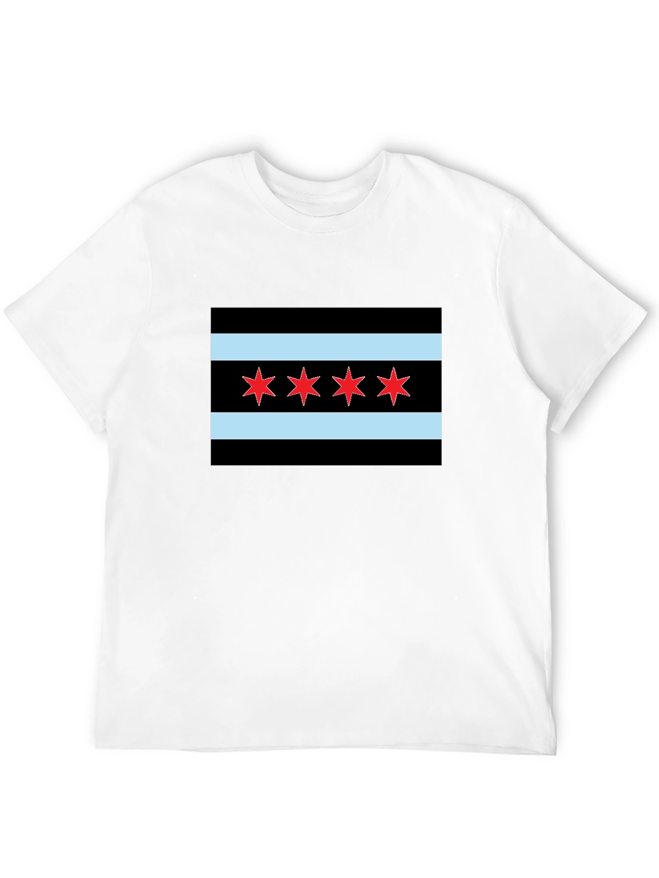 Chicago Flag Graphic Tee - Classic Style