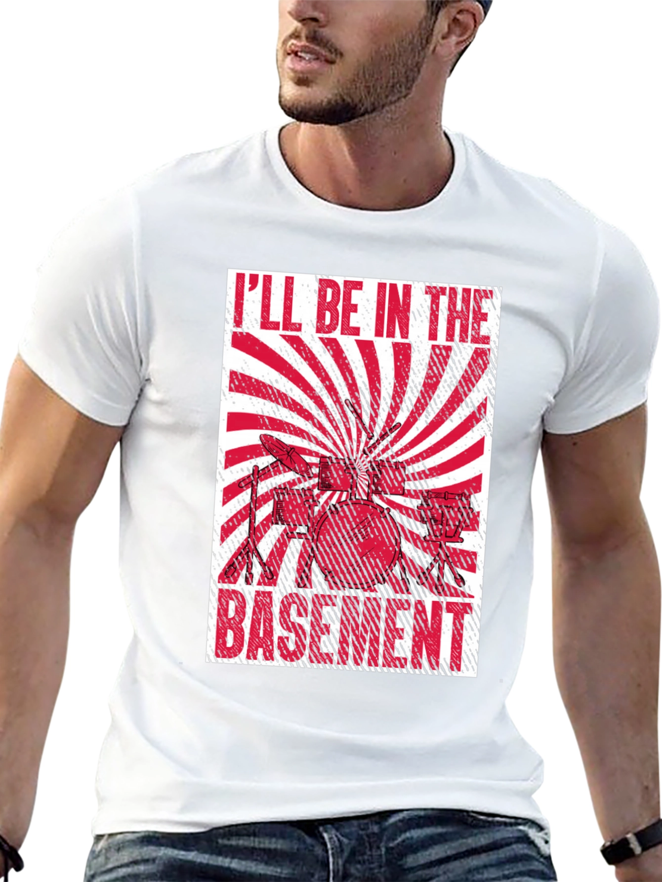 Ill Be In The Basement Drummer T-Shirt