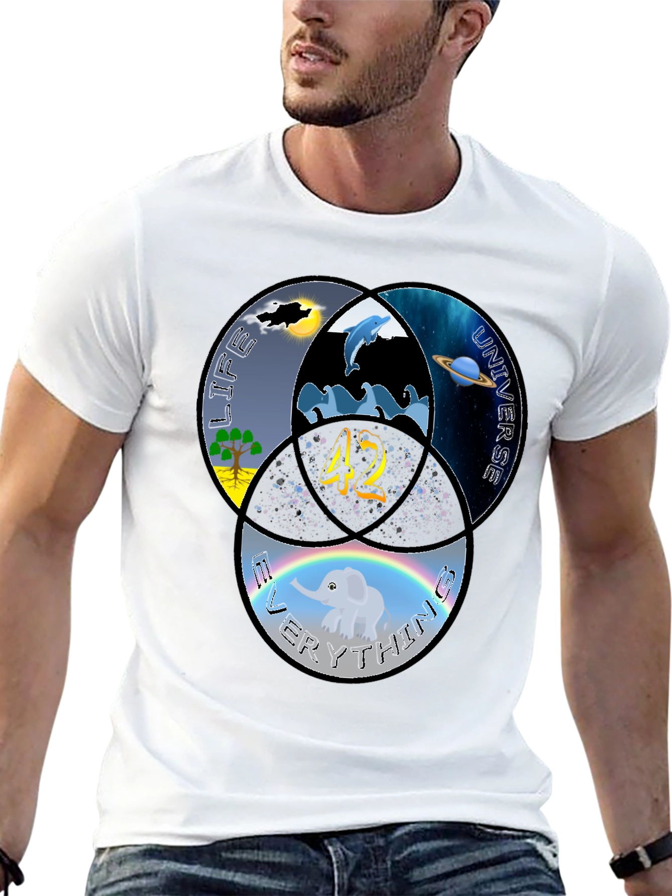 Life The Universe and Everything T-Shirt - 42