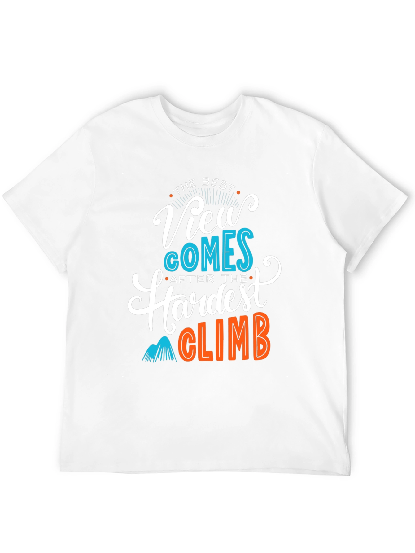 Motivational Climb Graphic Tee - Black