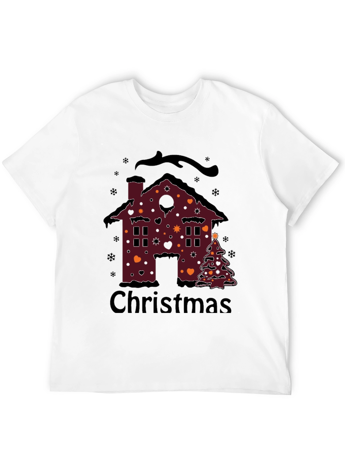 Christmas House Graphic T-Shirt