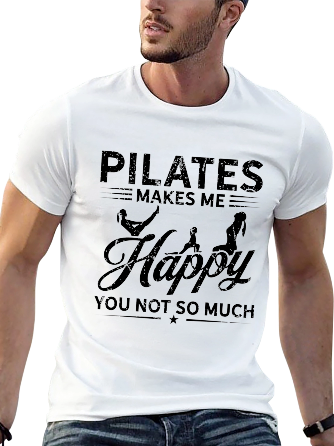 Pilates Makes Me Happy Graphic Tee - Unisex