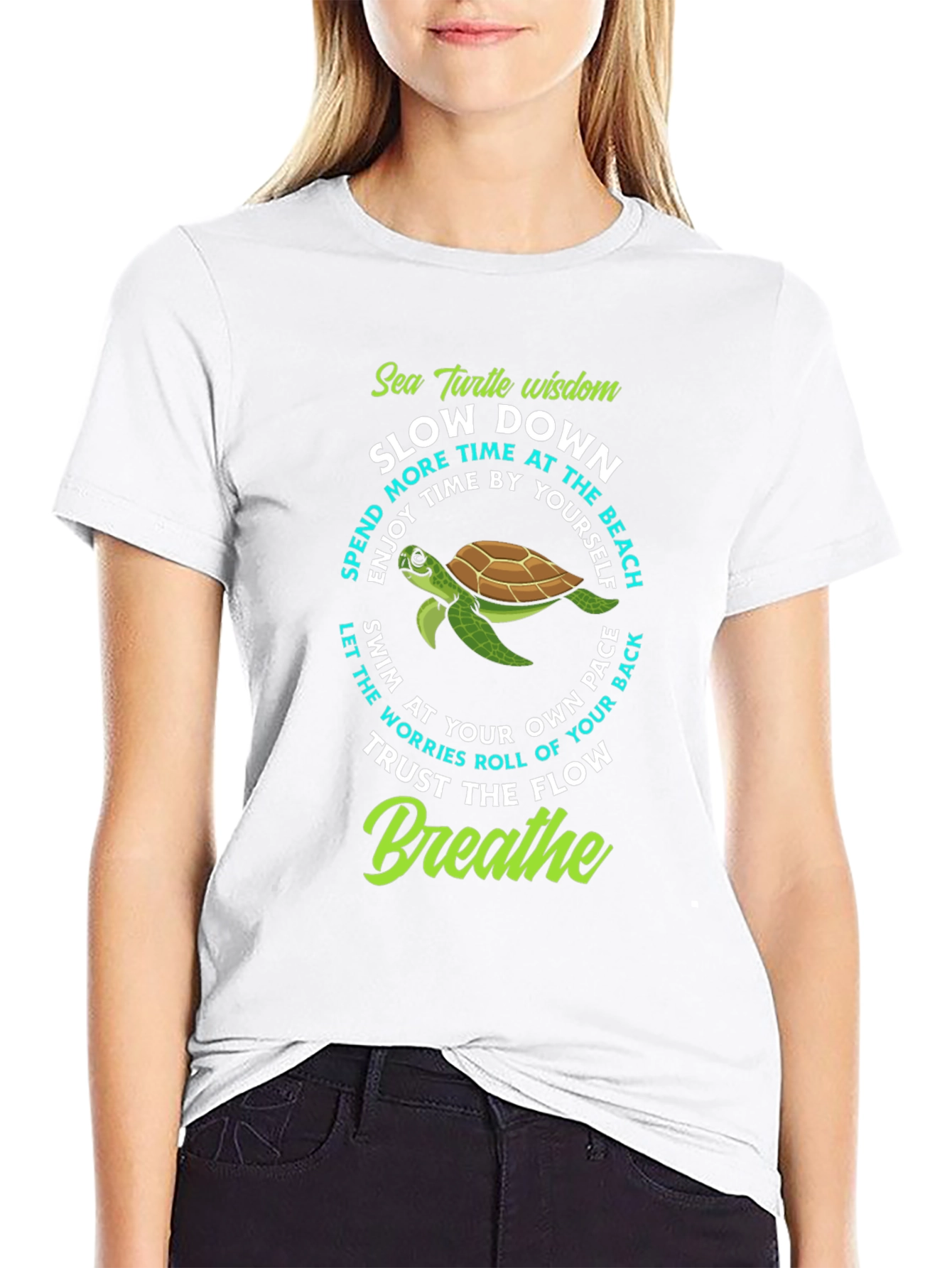 Sea Turtle Wisdom Graphic T-Shirt