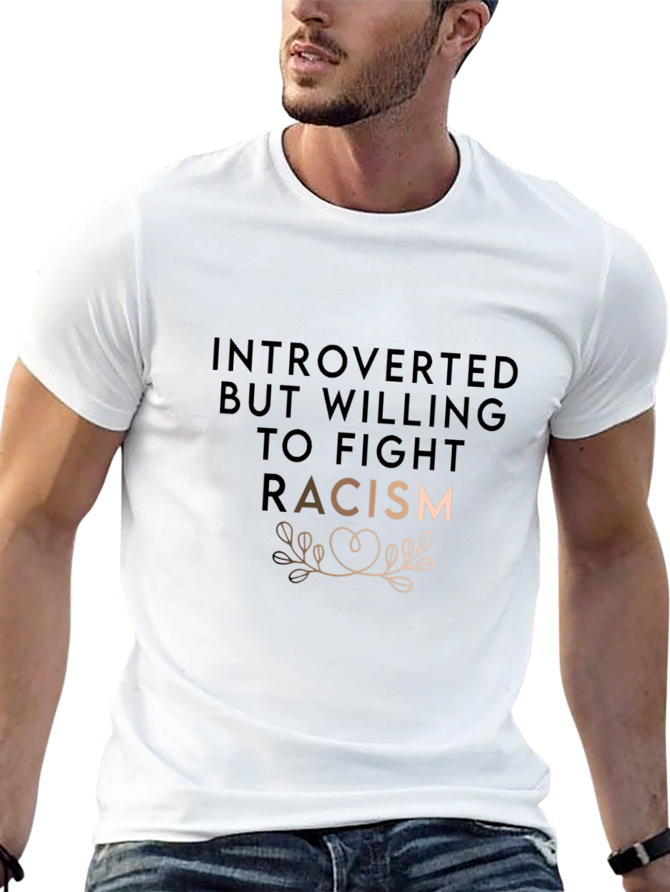 Introverted Fight Racism Graphic Tee - Unisex