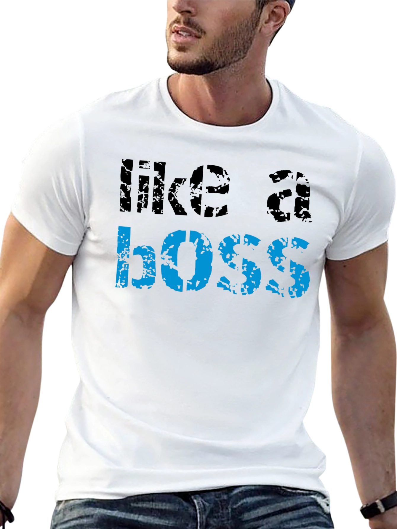 Like a Boss Graphic Tee - Mens Black T-Shirt
