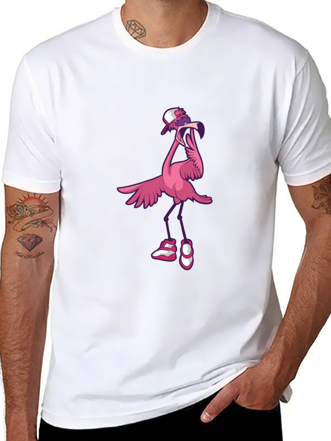 Funky Flamingo Graphic T-Shirt