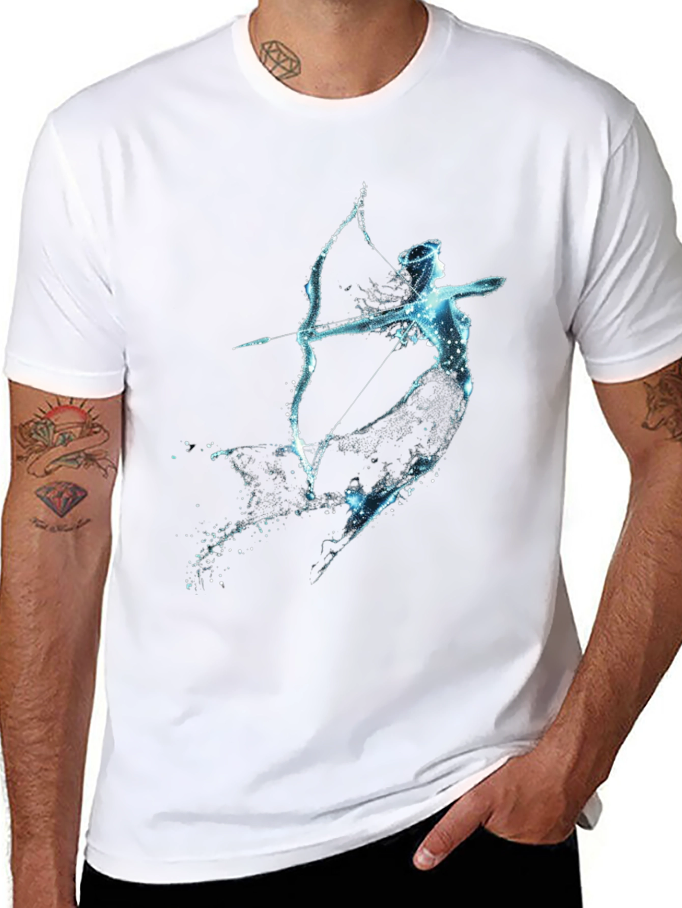 Archer Woman Graphic Print Black T-Shirt