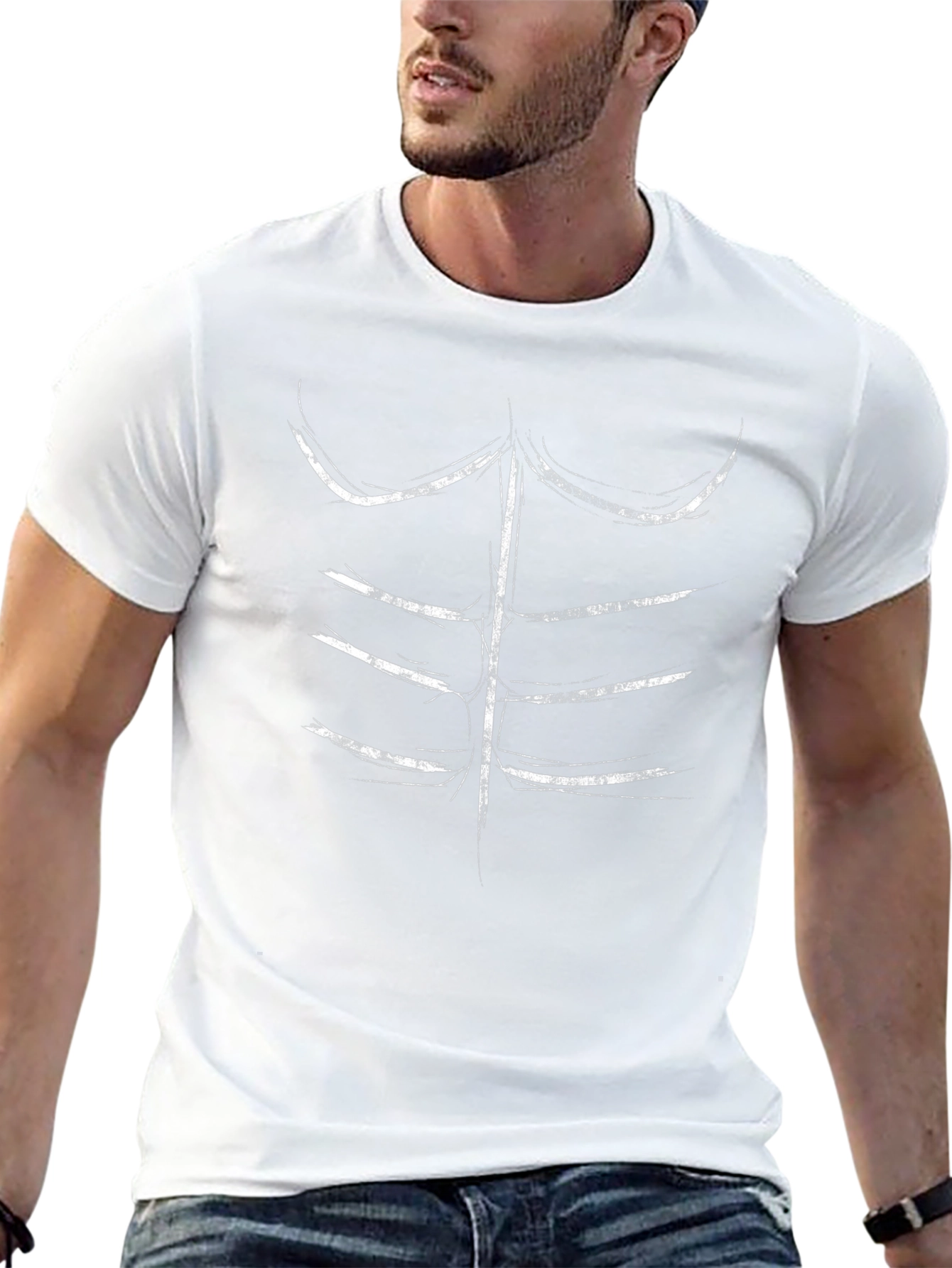 Six Pack Abs T-Shirt - Funny Muscle Design