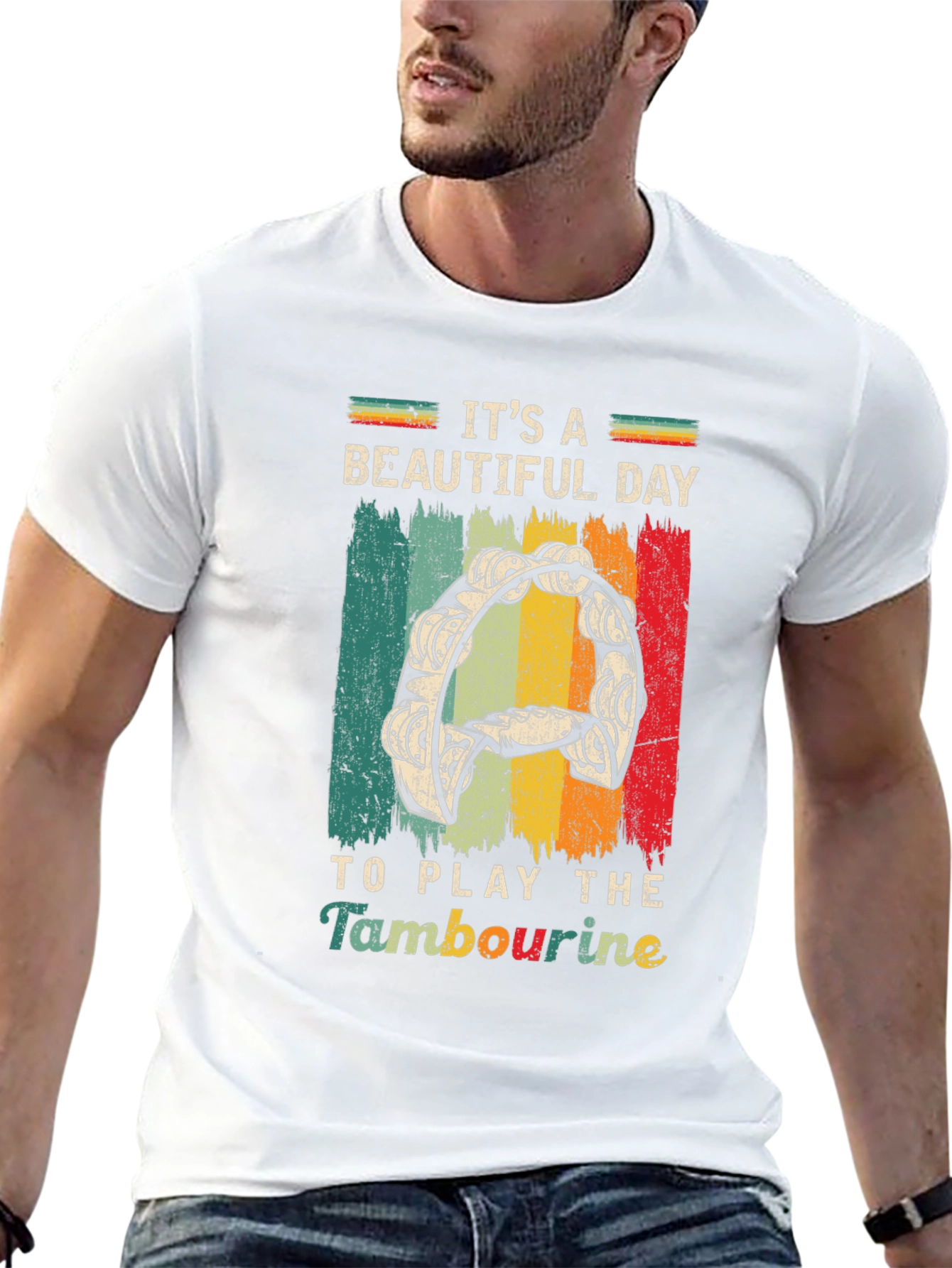 Its A Beautiful Day to Play Tambourine T-Shirt