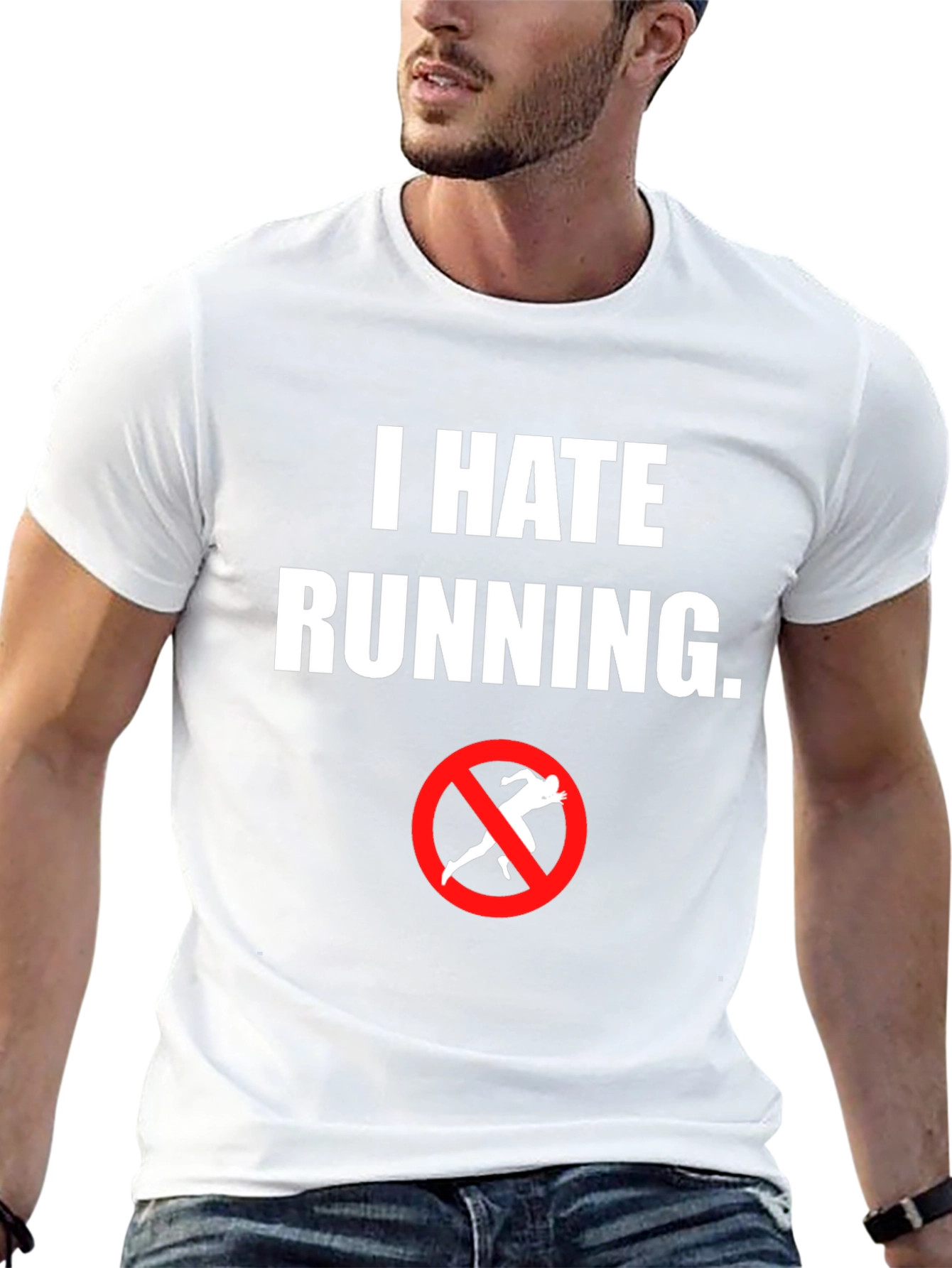 I Hate Running T-Shirt - Anti-Running Graphic Tee