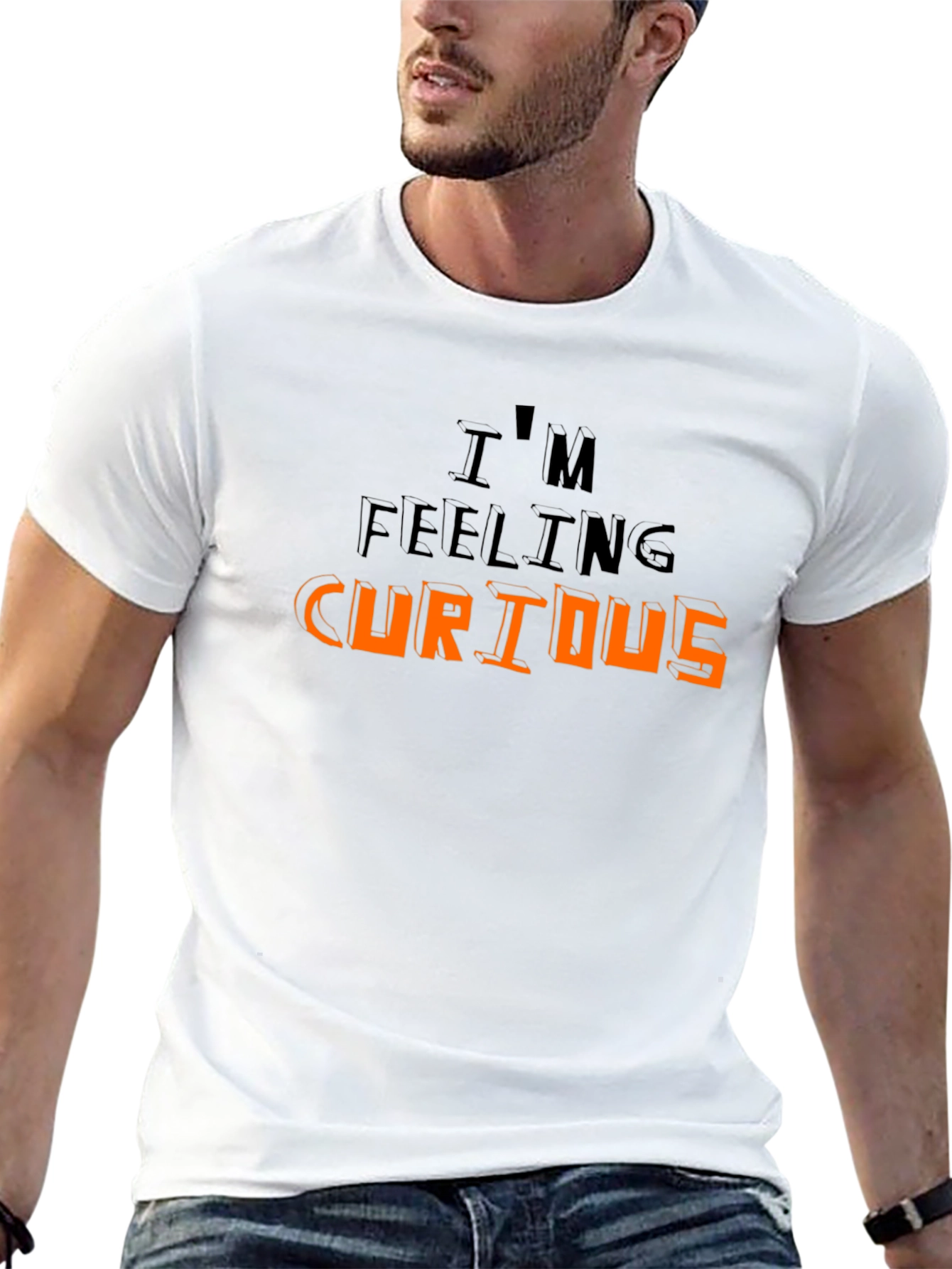Im Feeling Curious Graphic T-Shirt - Black