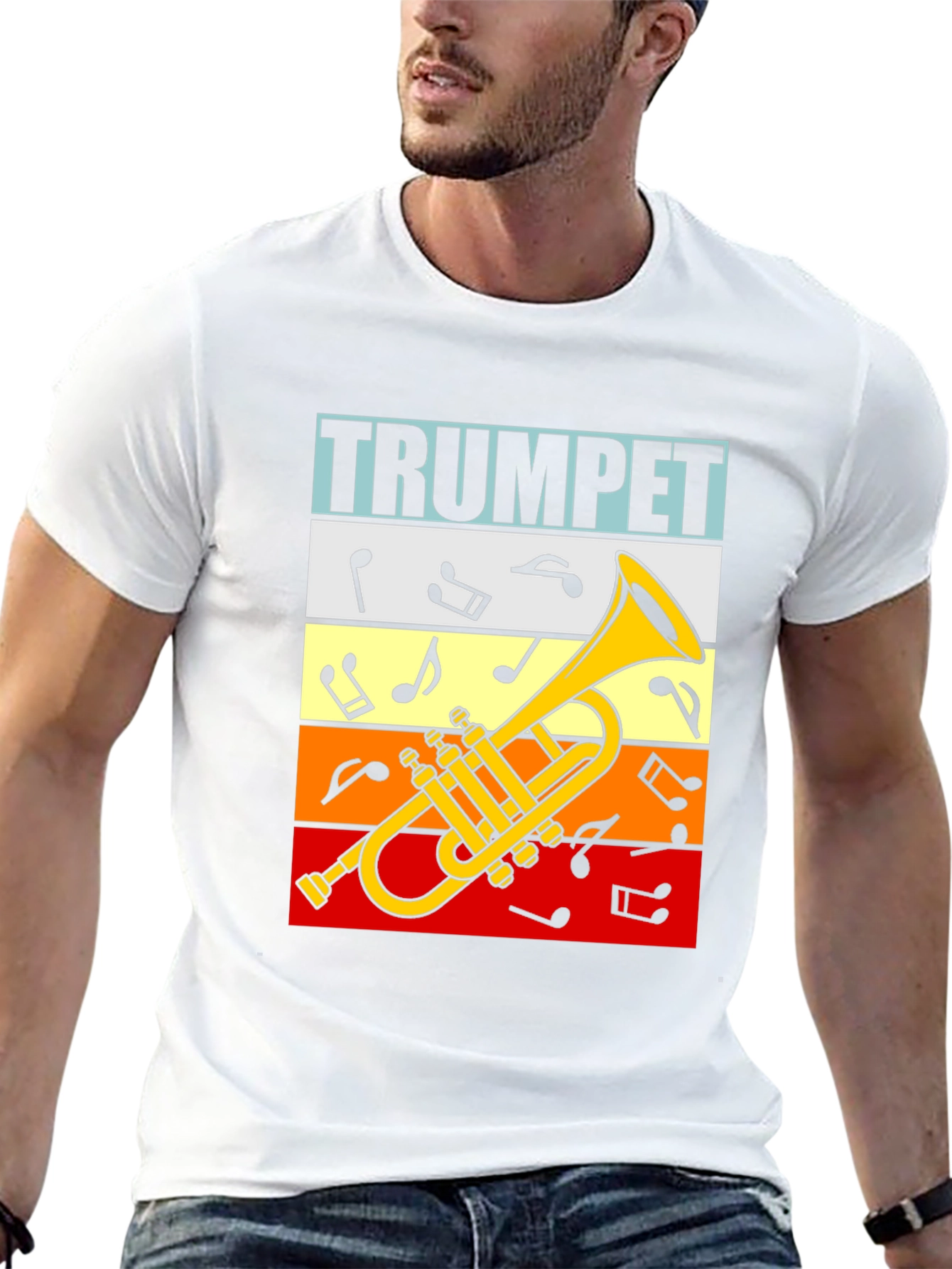 Trumpet Graphic Tee - Music Lover T-Shirt