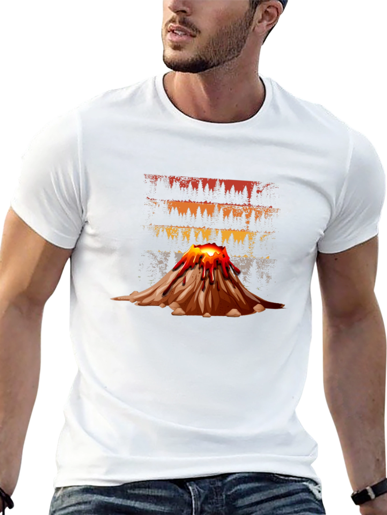 Volcano Graphic Tee - Erupting Style