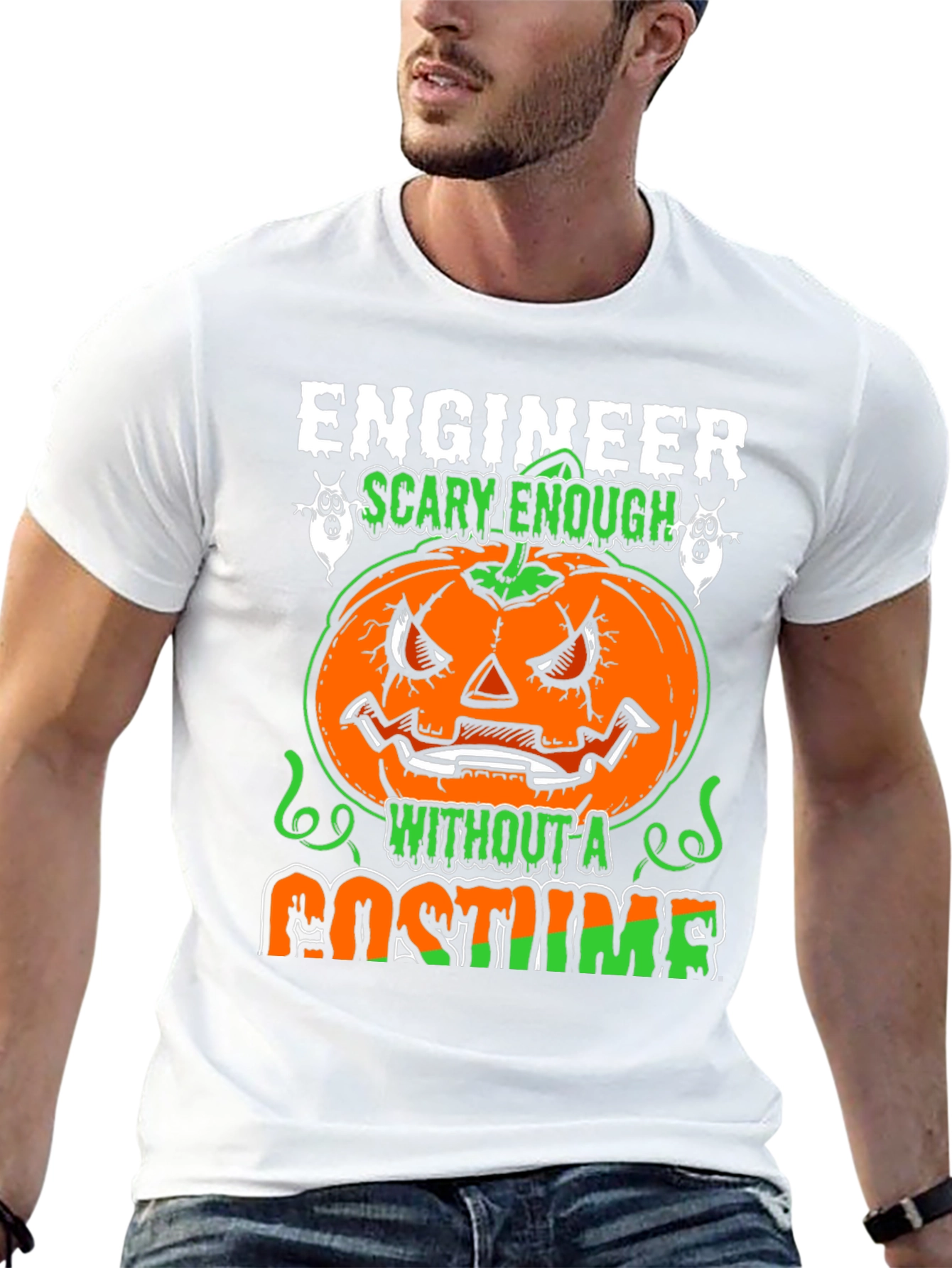 Engineer Scary Enough Halloween T-Shirt