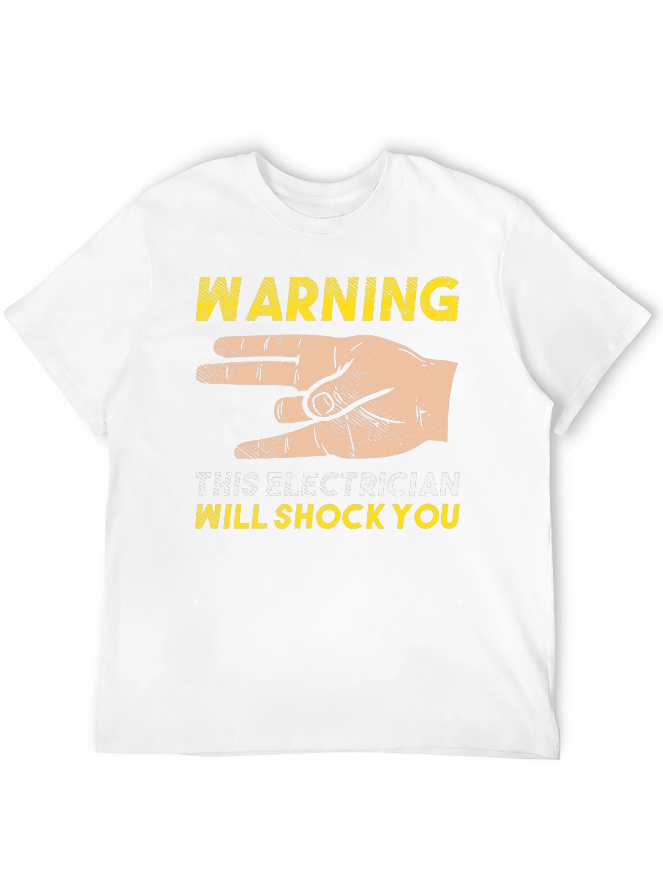 Electrician Shock Warning Graphic T-Shirt