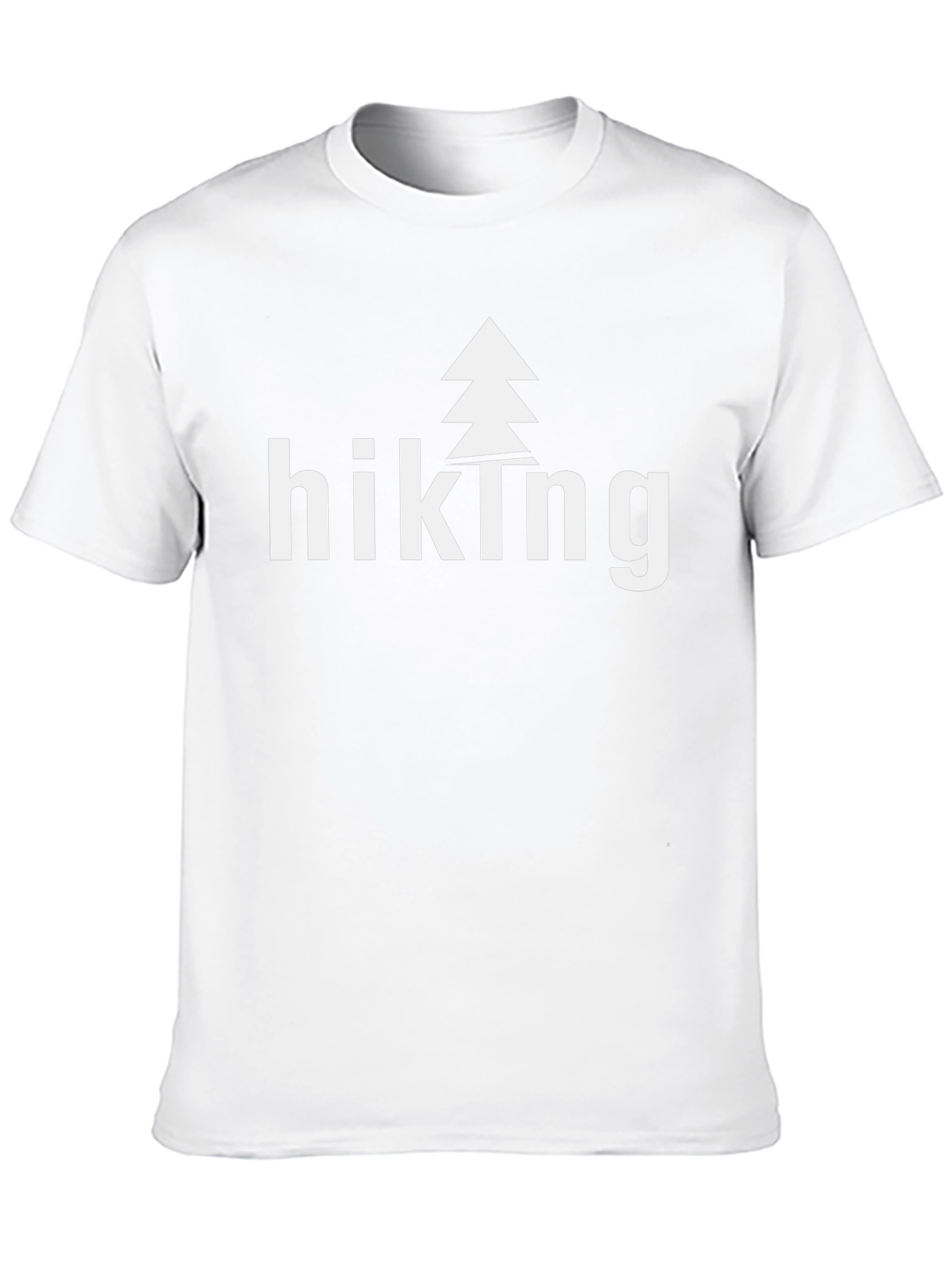 Hiking Tree Graphic Tee - Black Casual T-Shirt