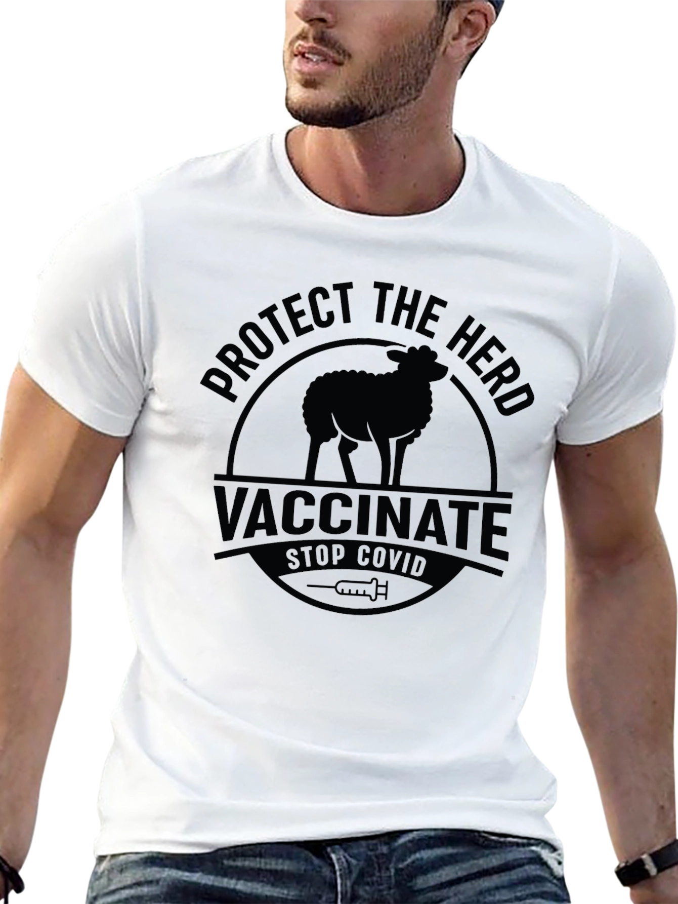 Protect the Herd Vaccinate Stop Covid T-Shirt