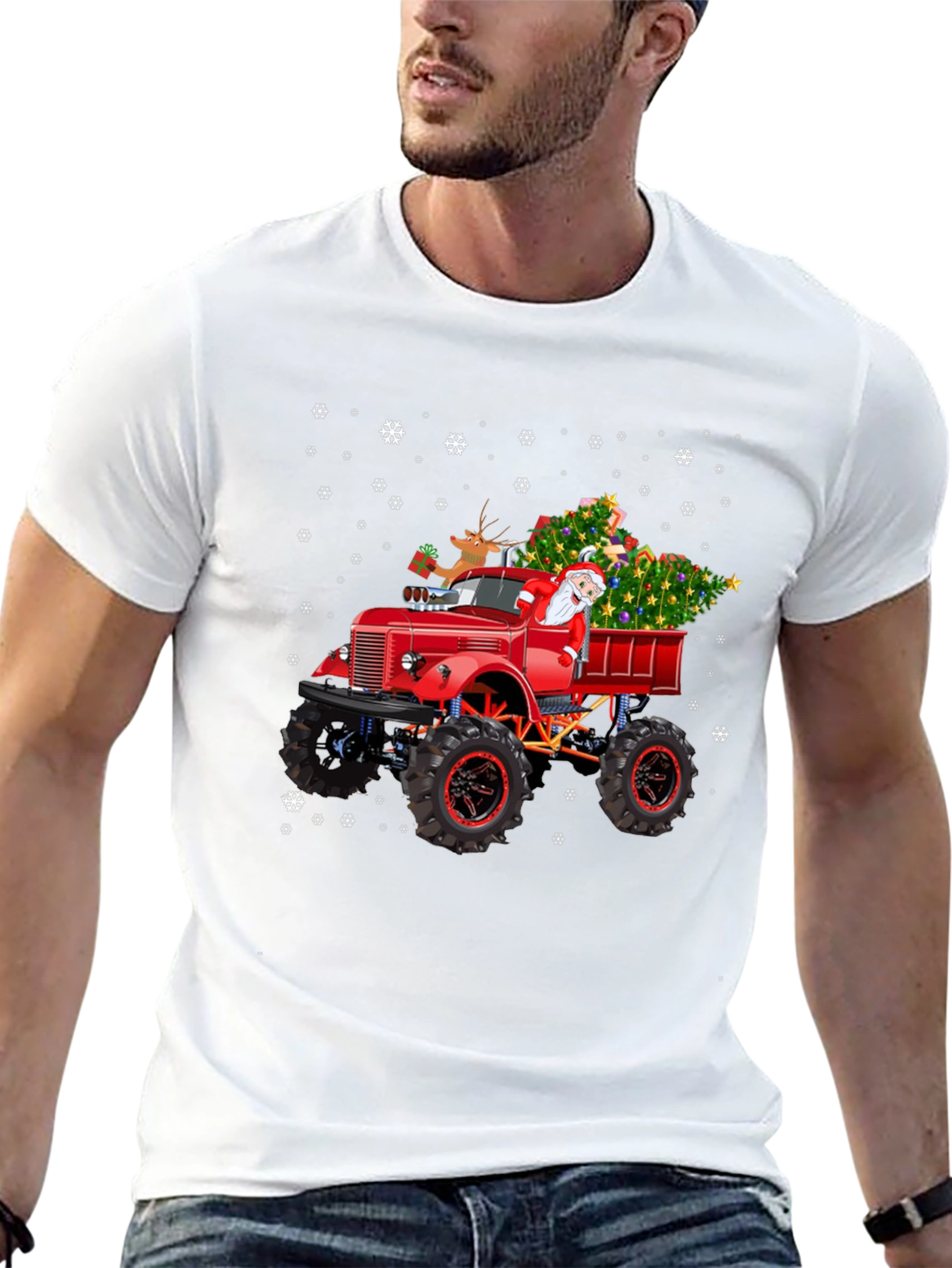 Christmas Monster Truck T-Shirt