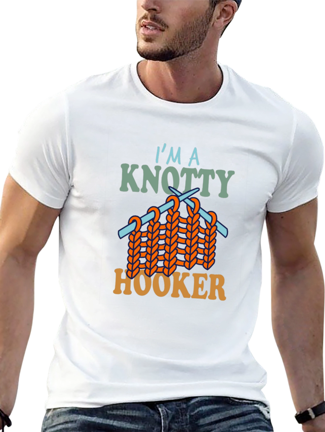 Knotty Hooker T-Shirt - Funny Crafting Tee