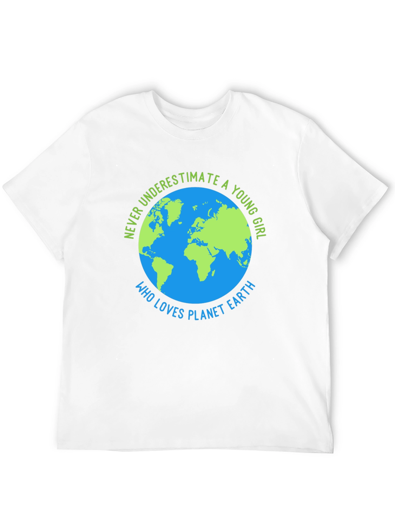 Planet Earth Graphic T-Shirt - Young Girl Supporter