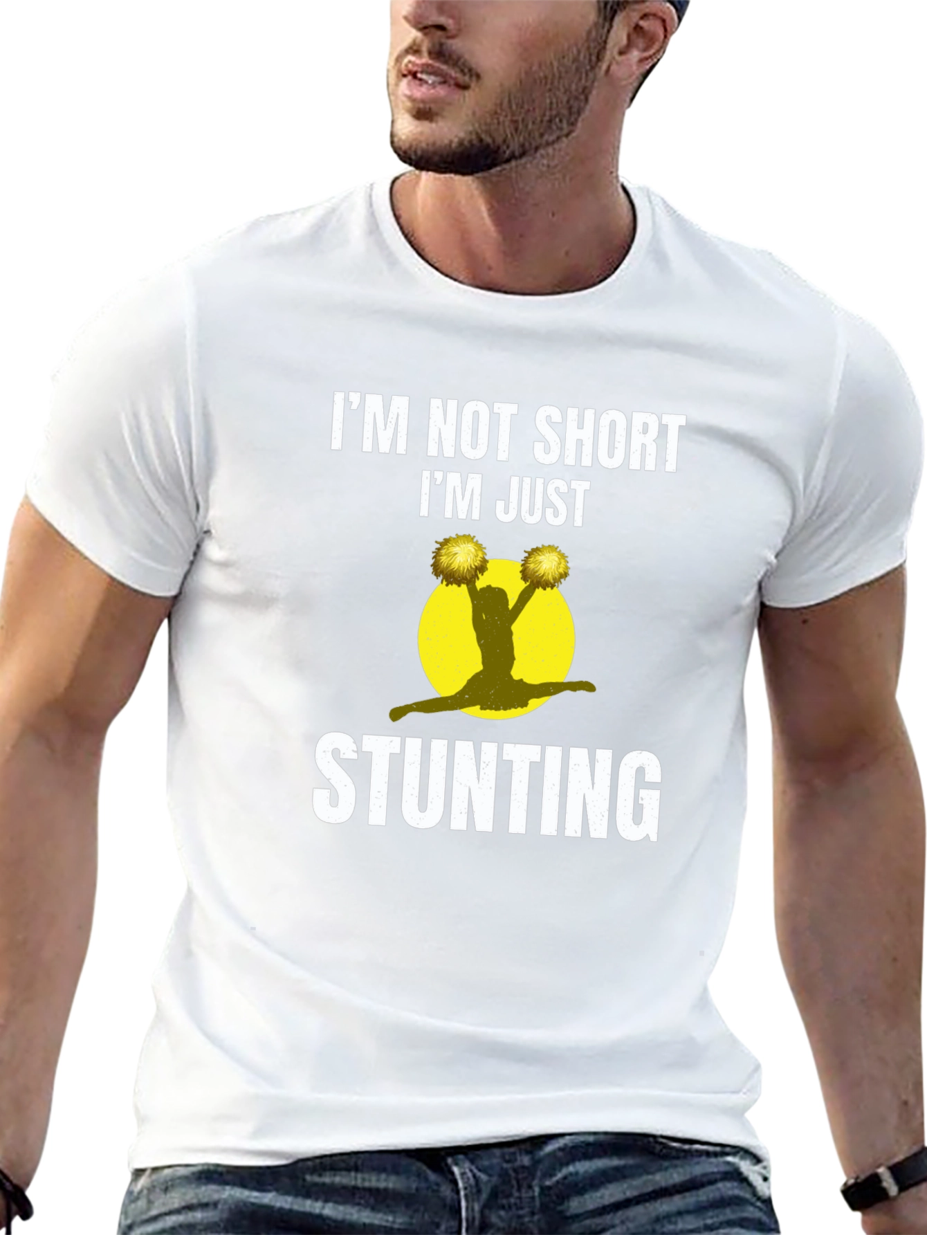 Im Not Short Im Just Stunting Cheer T-Shirt