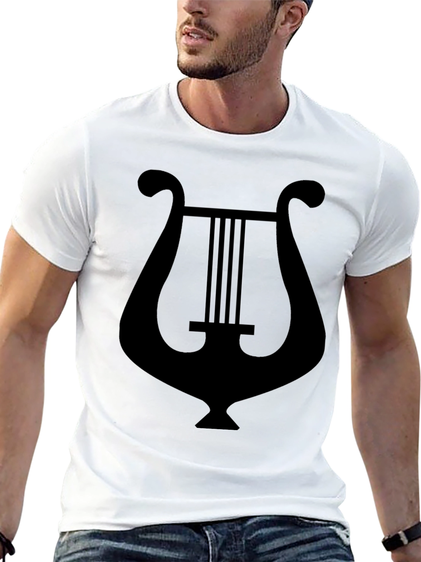 Lyre Graphic Tee - Classic Black T-Shirt