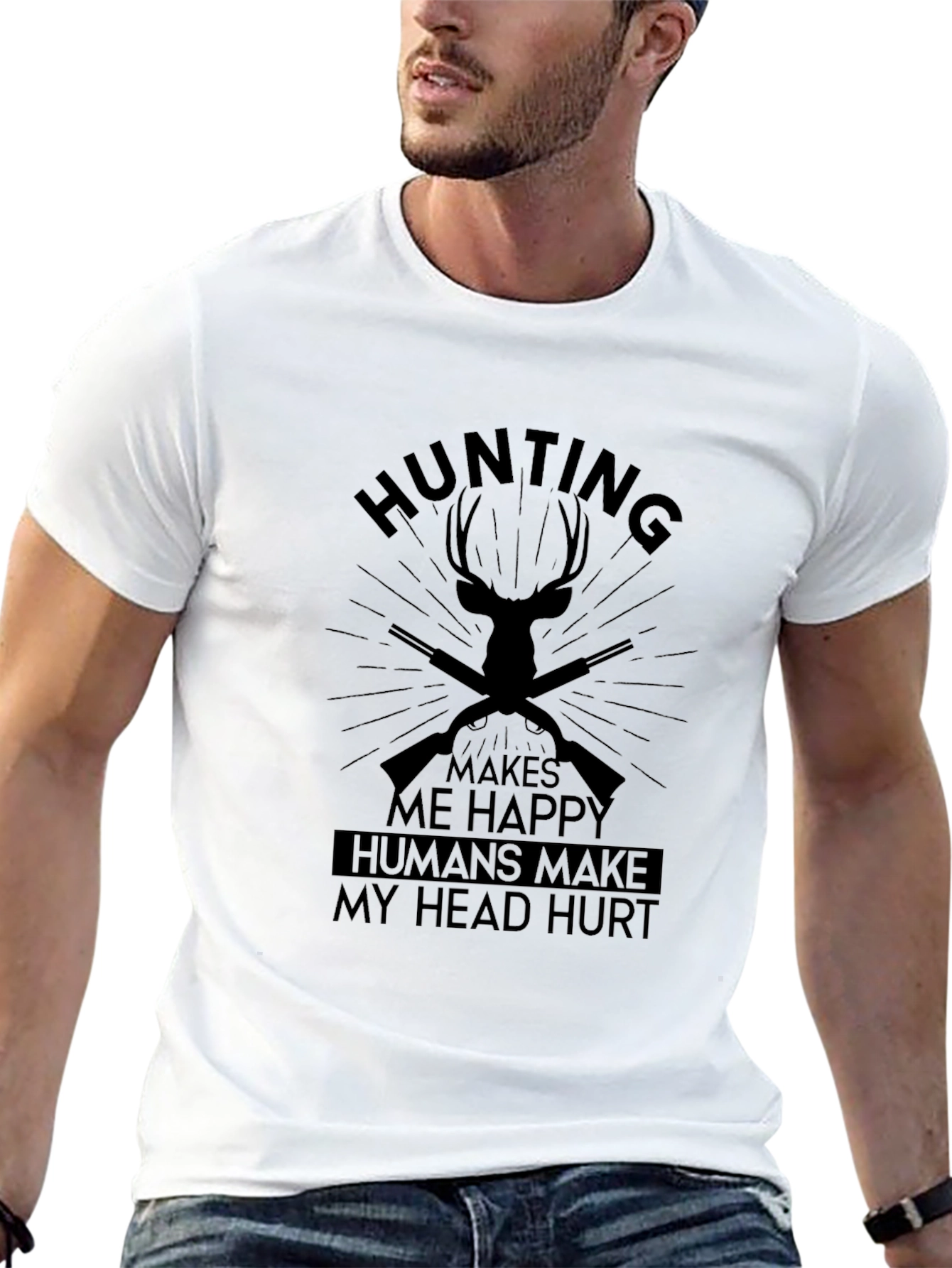 Hunting Makes Me Happy Graphic Tee