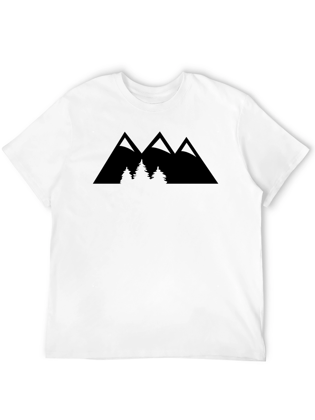 Mountain Peak Graphic Tee - Black Casual Shirt