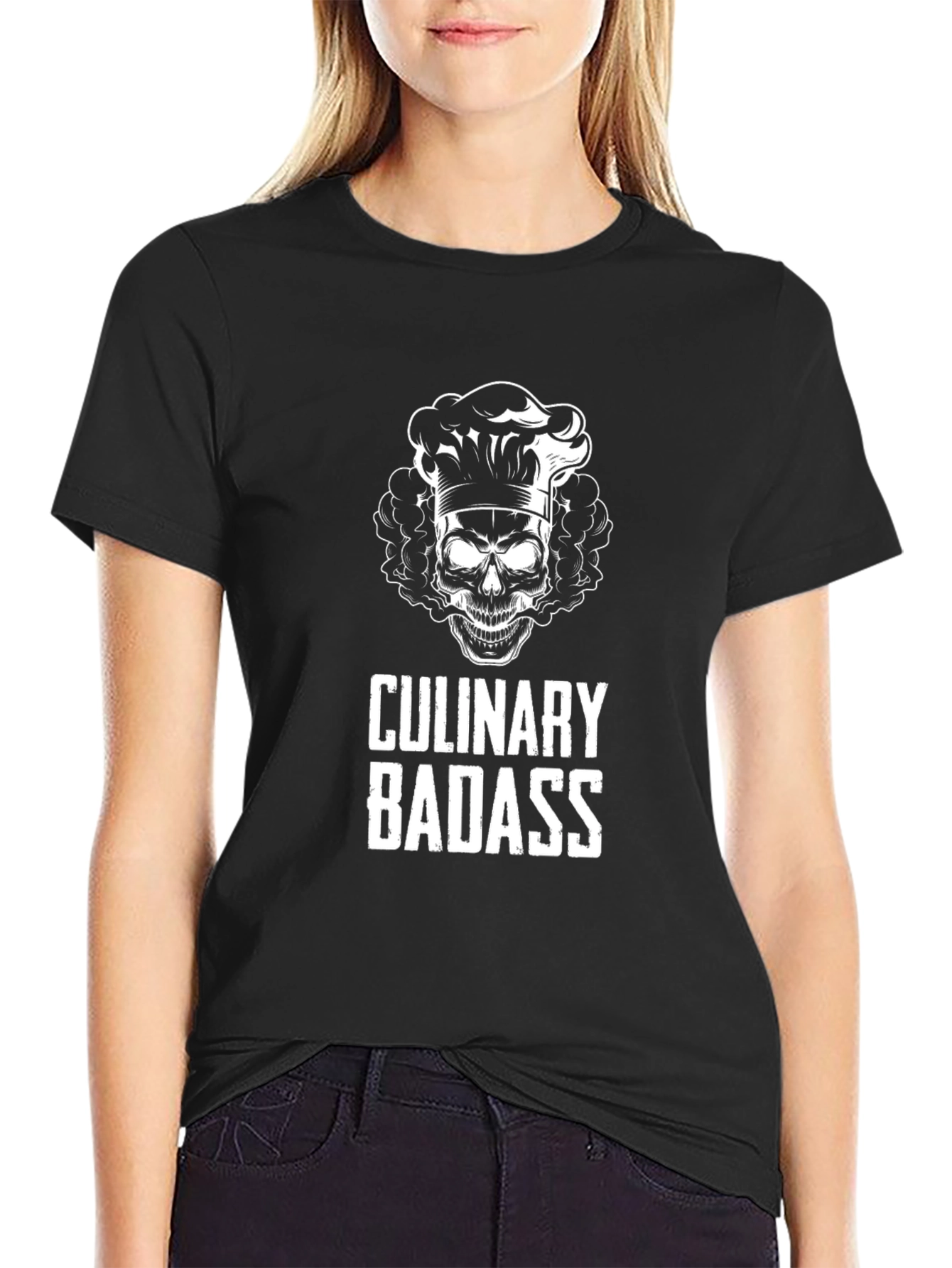 Culinary Badass Graphic T-Shirt - Chef Skull Tee
