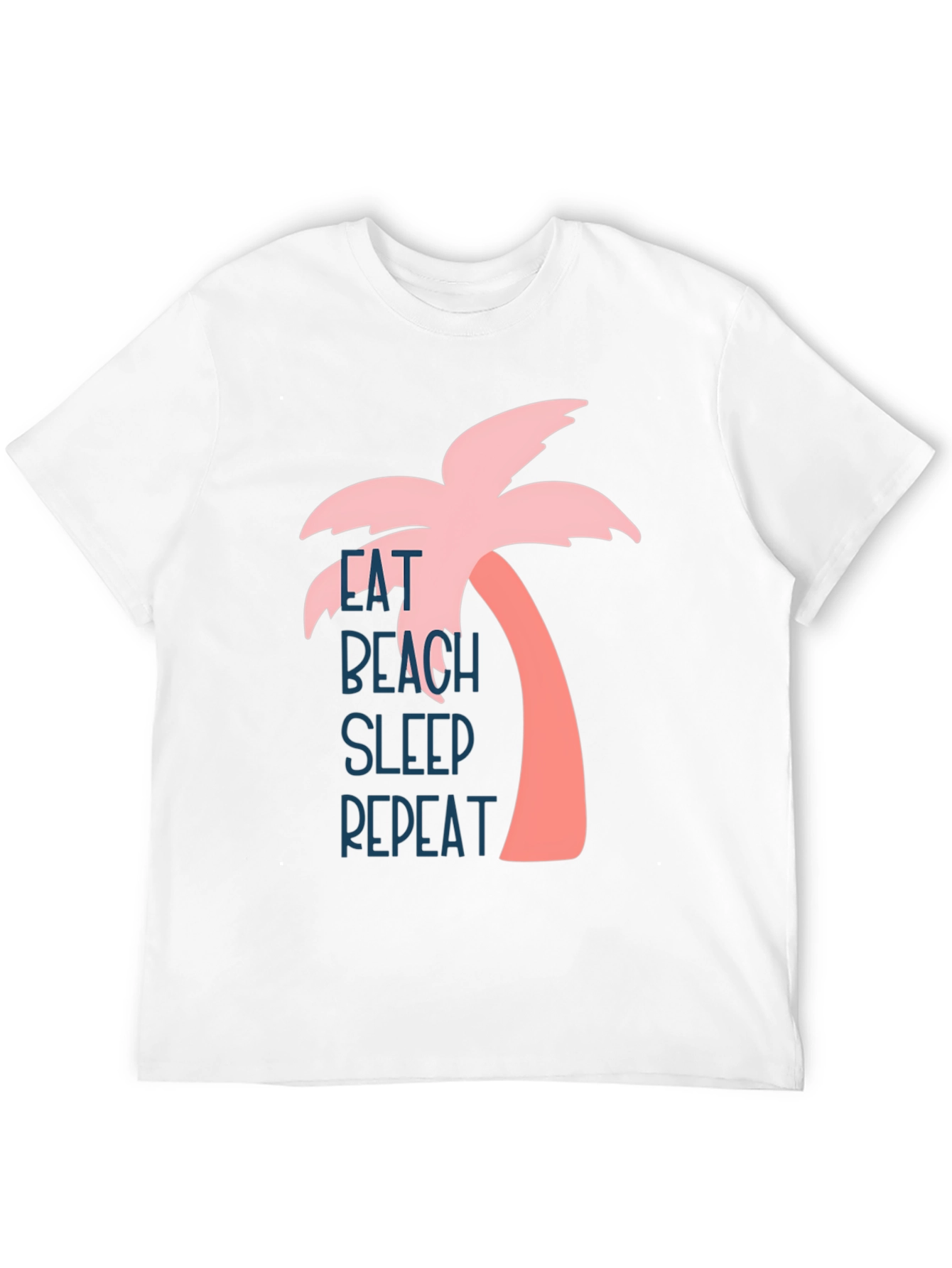Eat Beach Sleep Repeat Palm Tree Graphic Tee