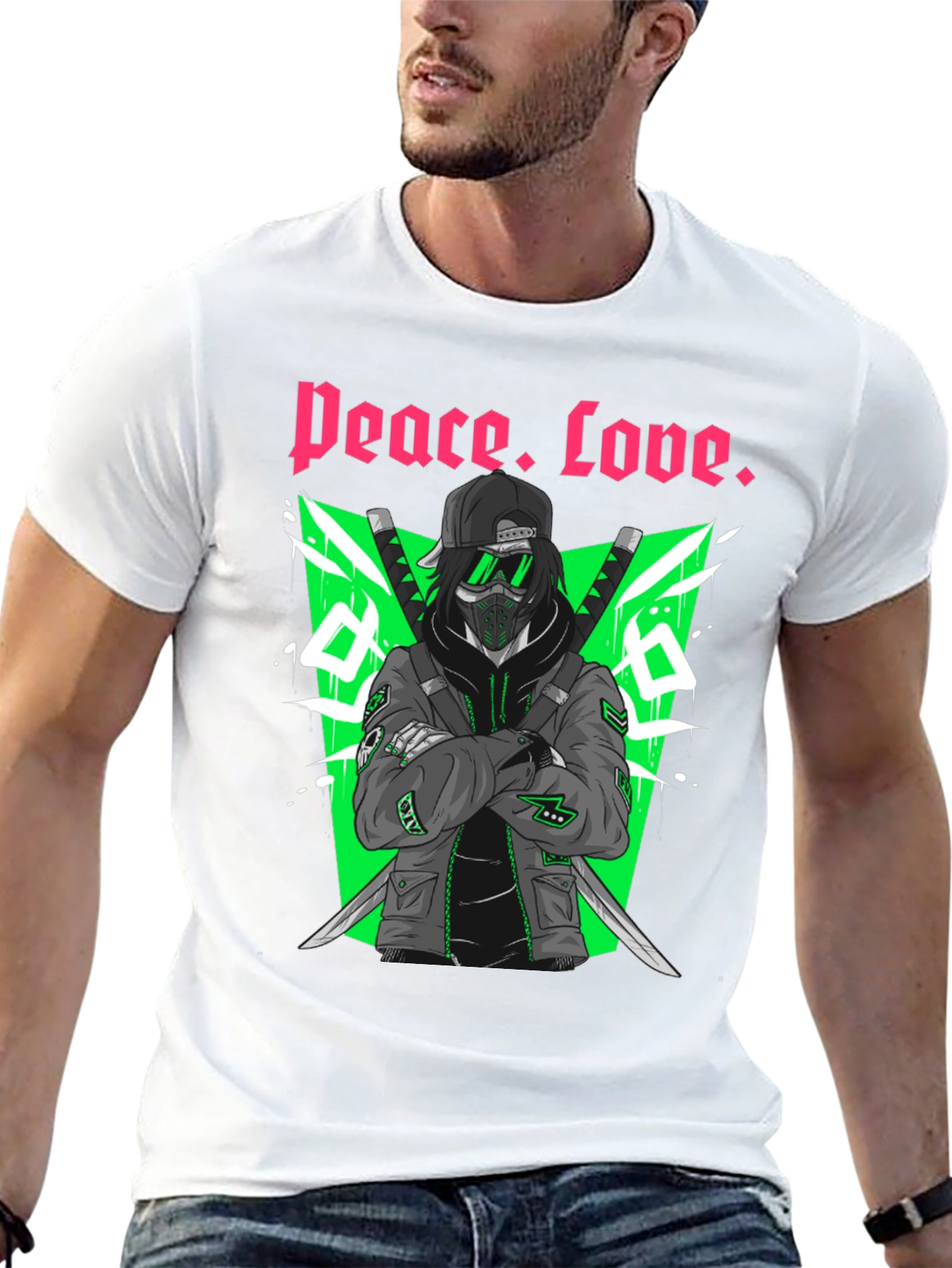 Peace. Love. Graphic Tee - Streetwear Style
