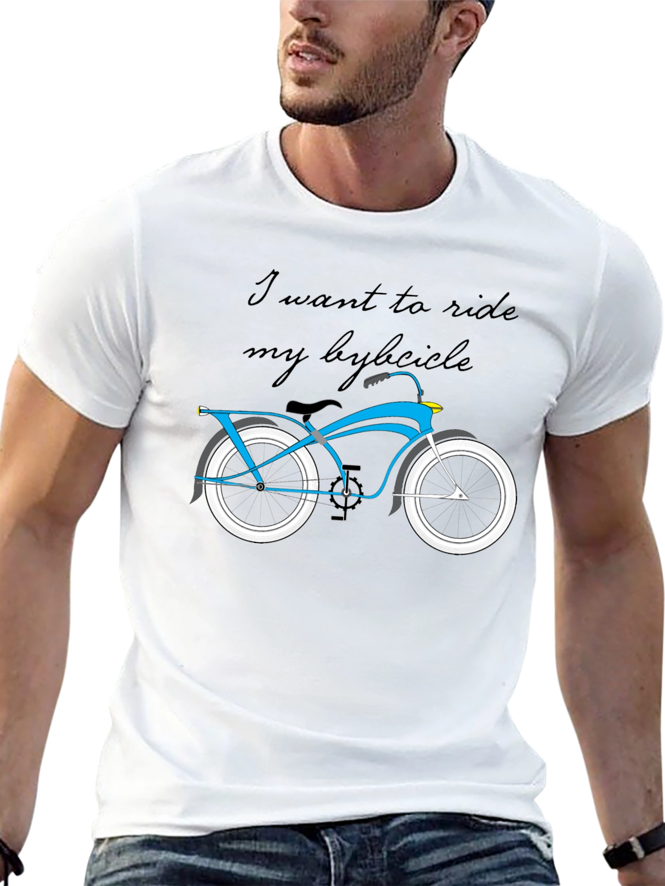 Ride Bicycle Graphic Black T-Shirt